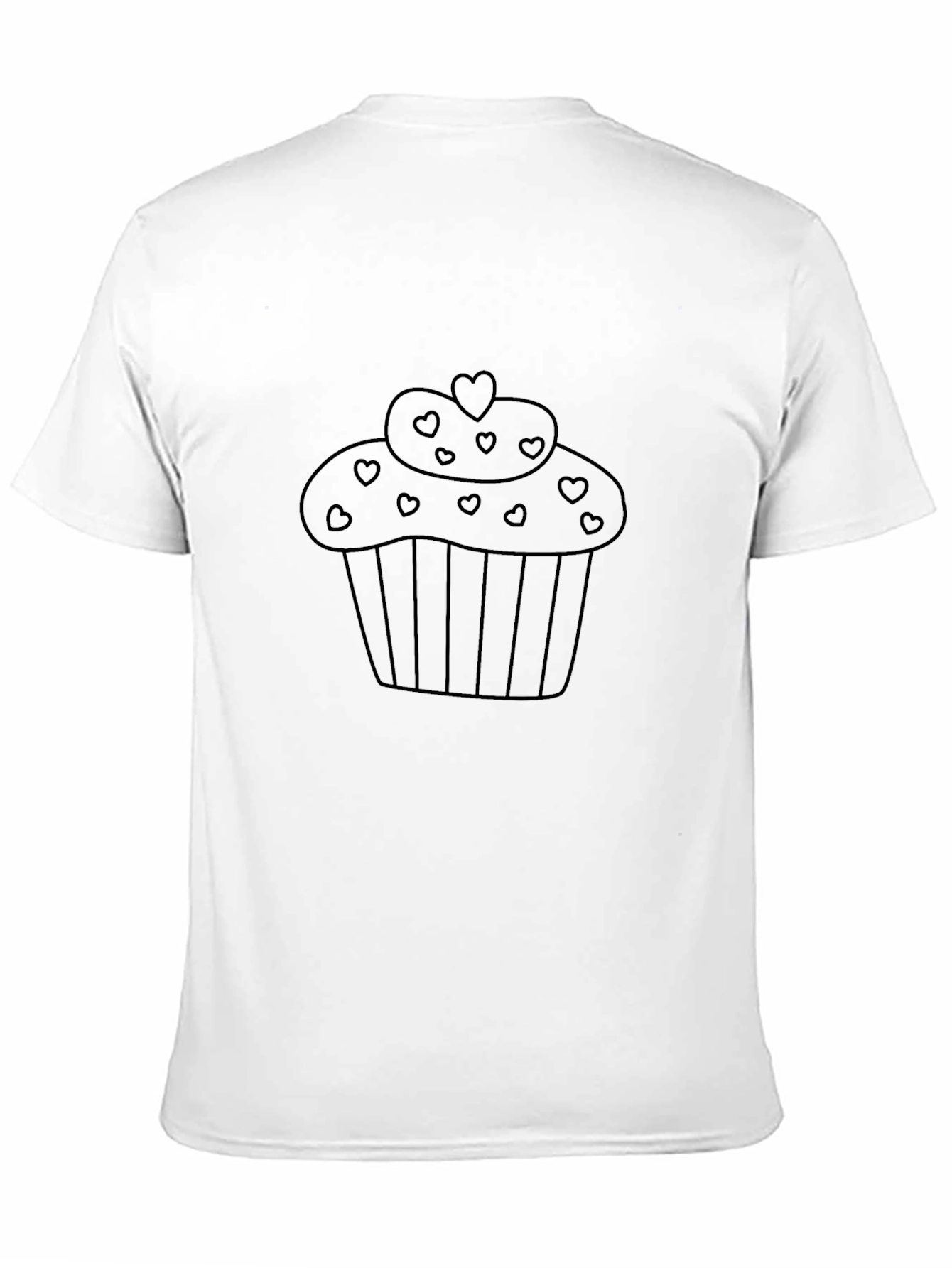 Heart Cupcake T-Shirt - Sweet Treat Design