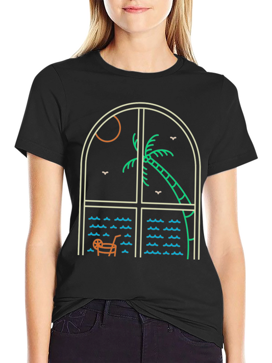 Tropical Window Graphic Tee