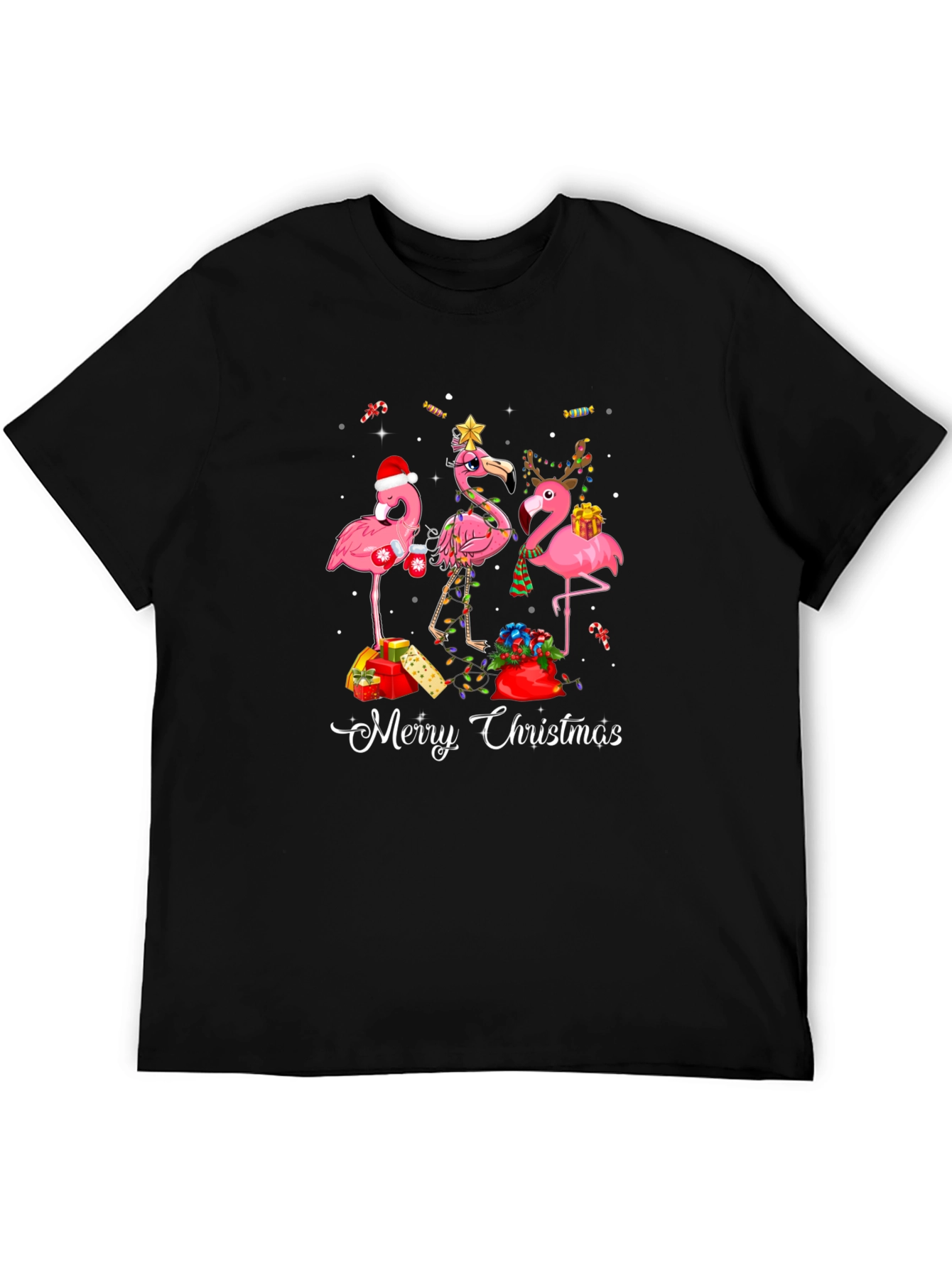 Christmas Flamingo T-Shirt