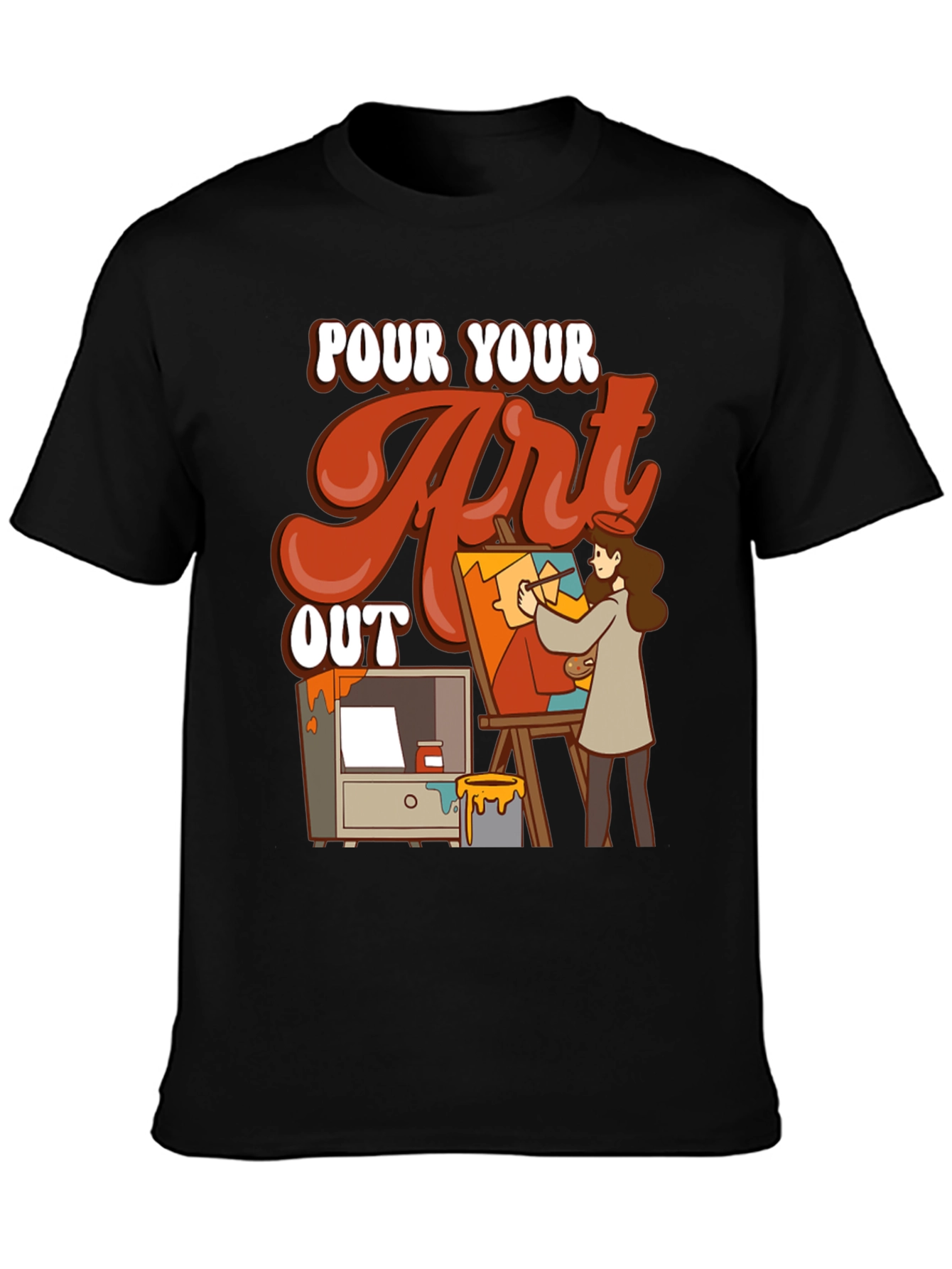 Pour Your Art Out Graphic Tee