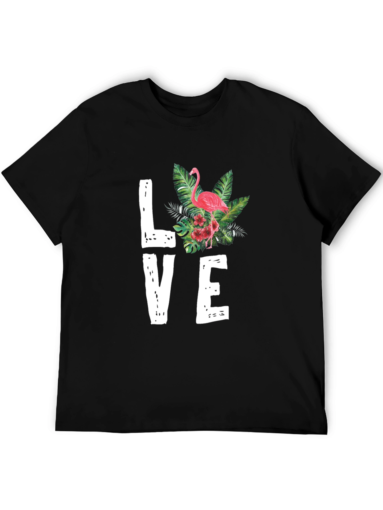 Flamingo Love Graphic Tee - Tropical Vibes T-Shirt