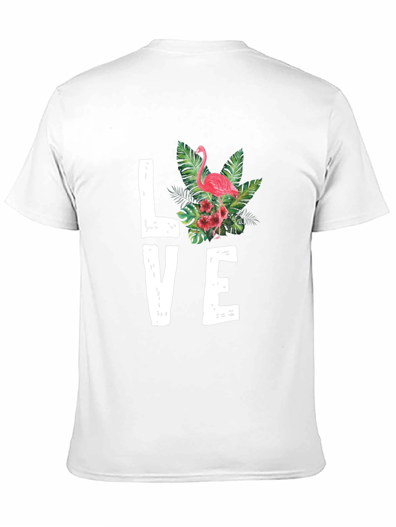 Flamingo Love Graphic Tee - Tropical Vibes T-Shirt