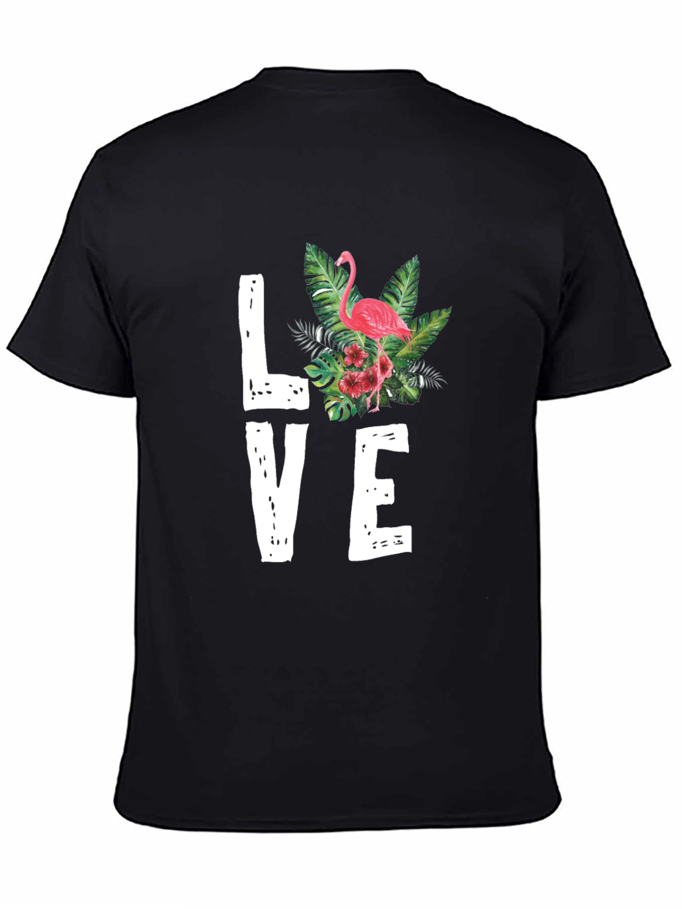 Flamingo Love Graphic Tee - Tropical Vibes T-Shirt