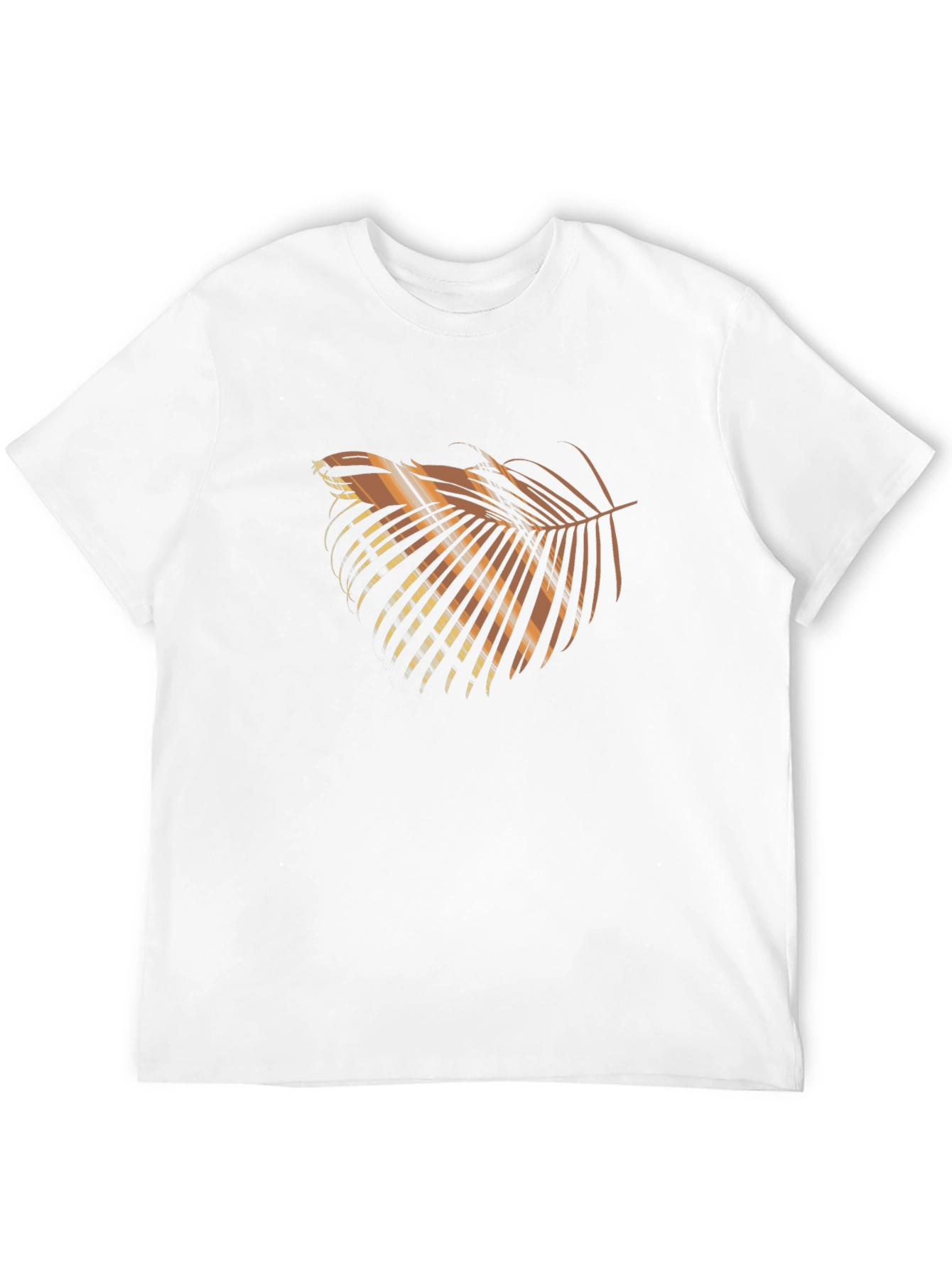 Tropical Palm Leaf Graphic T-Shirt - Black