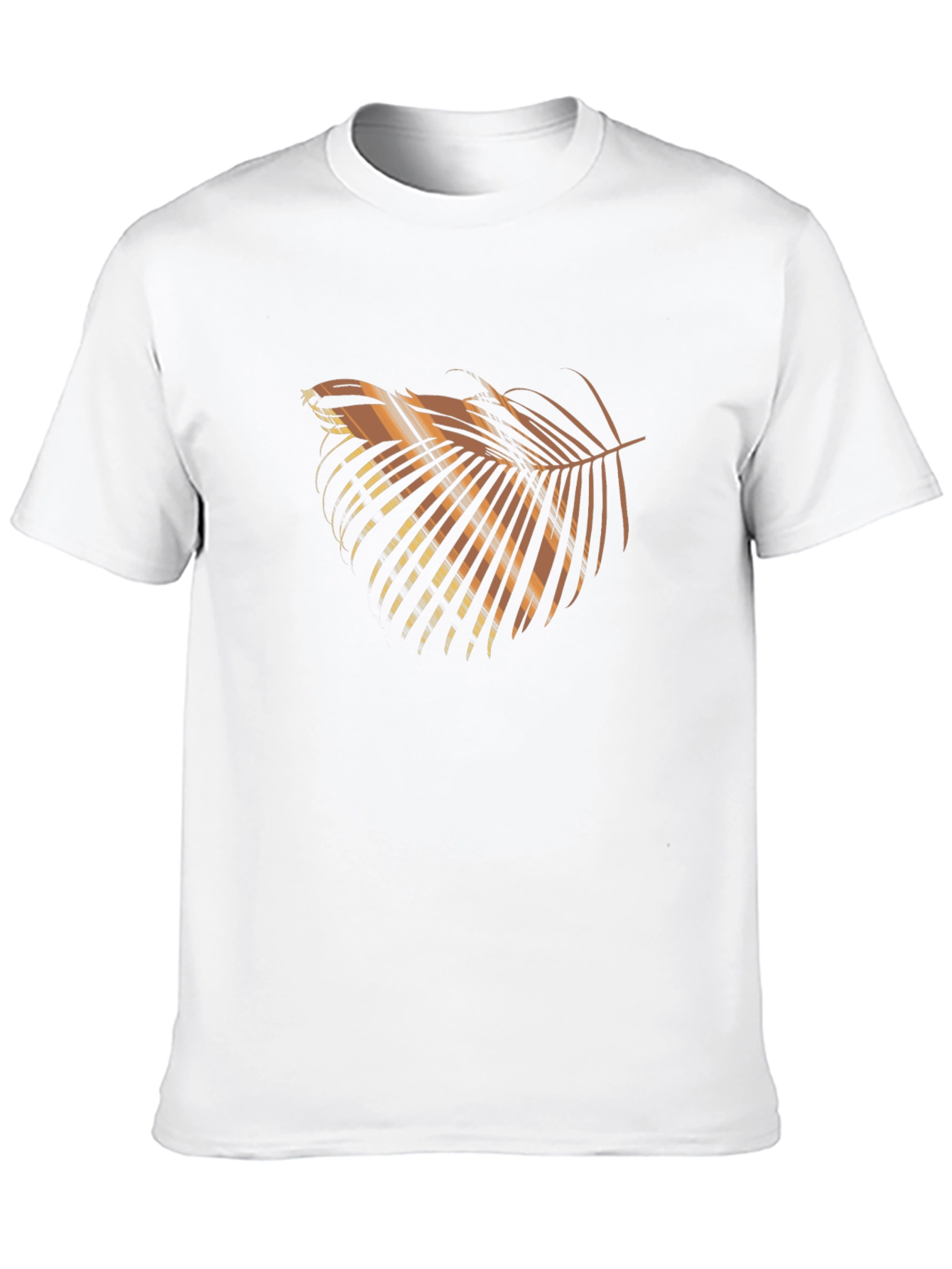 Tropical Palm Leaf Graphic T-Shirt - Black