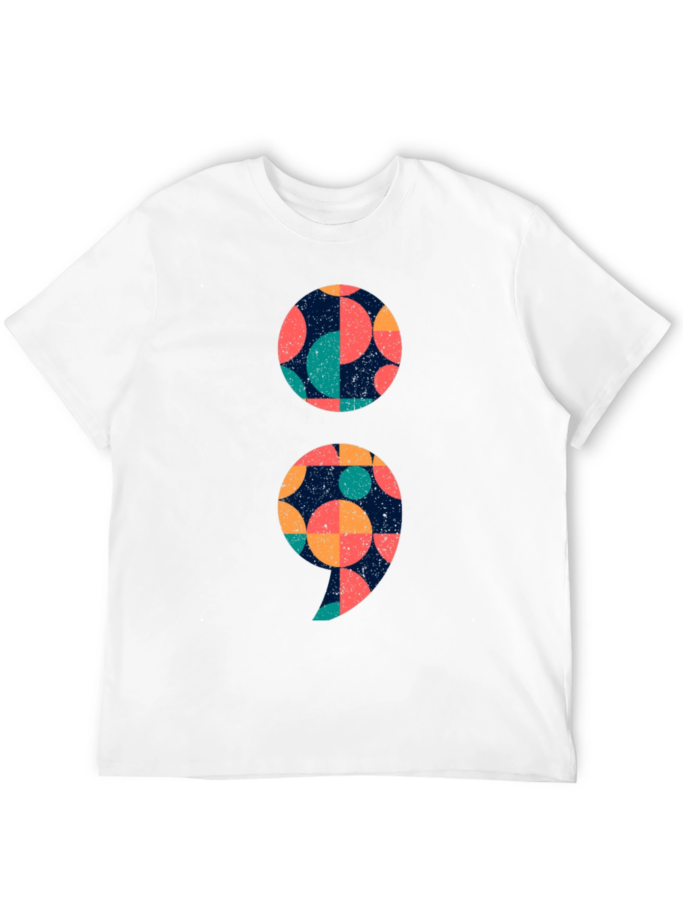 Unique Semicolon Graphic Tee - Stylish & Meaningful