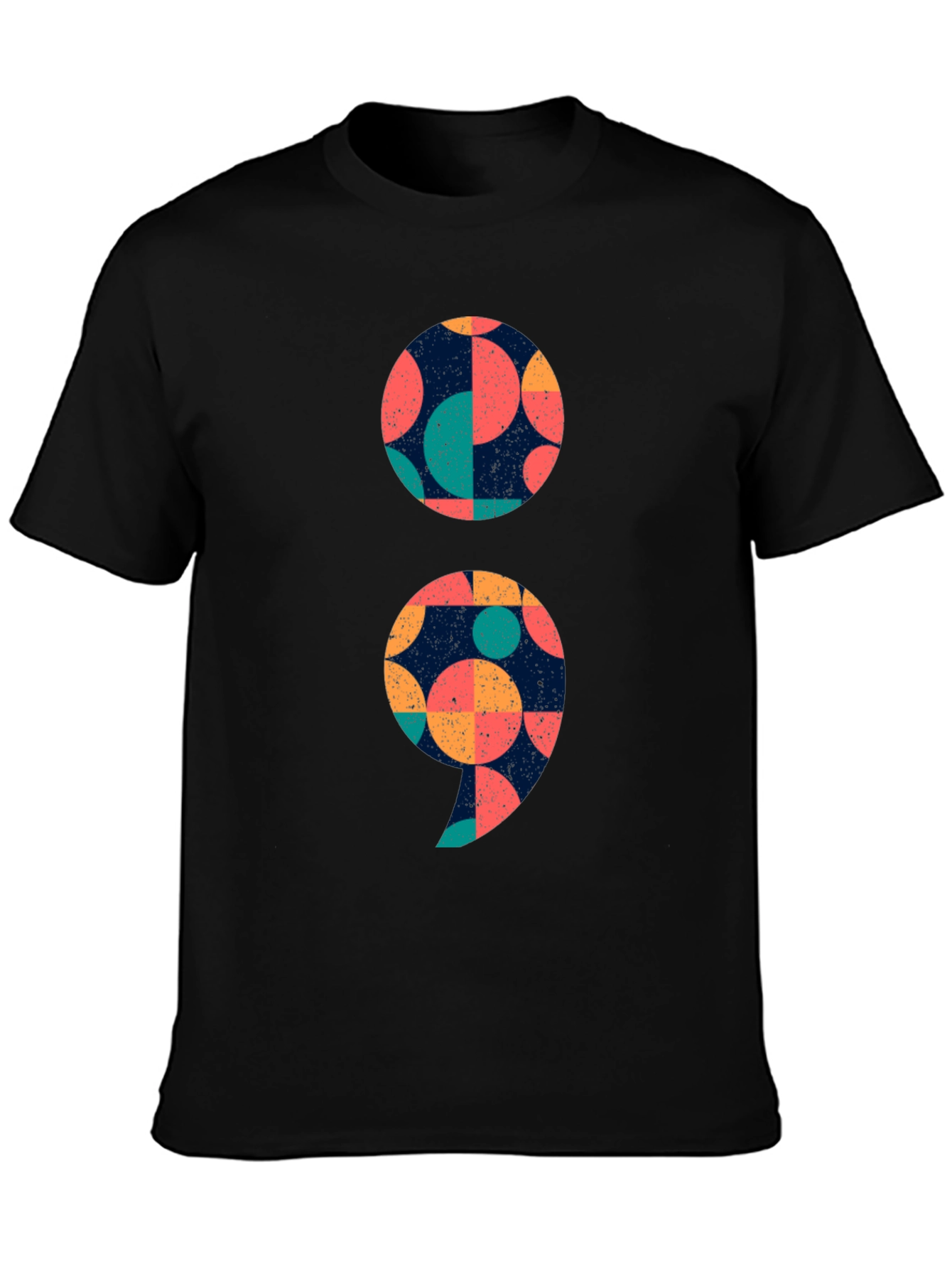 Unique Semicolon Graphic Tee - Stylish & Meaningful