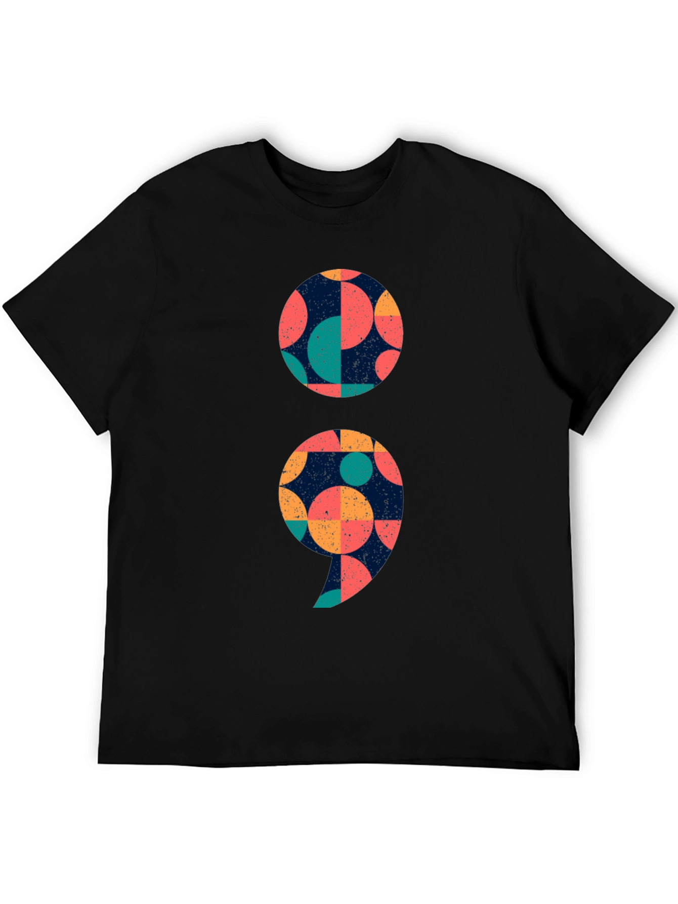 Unique Semicolon Graphic Tee - Stylish & Meaningful