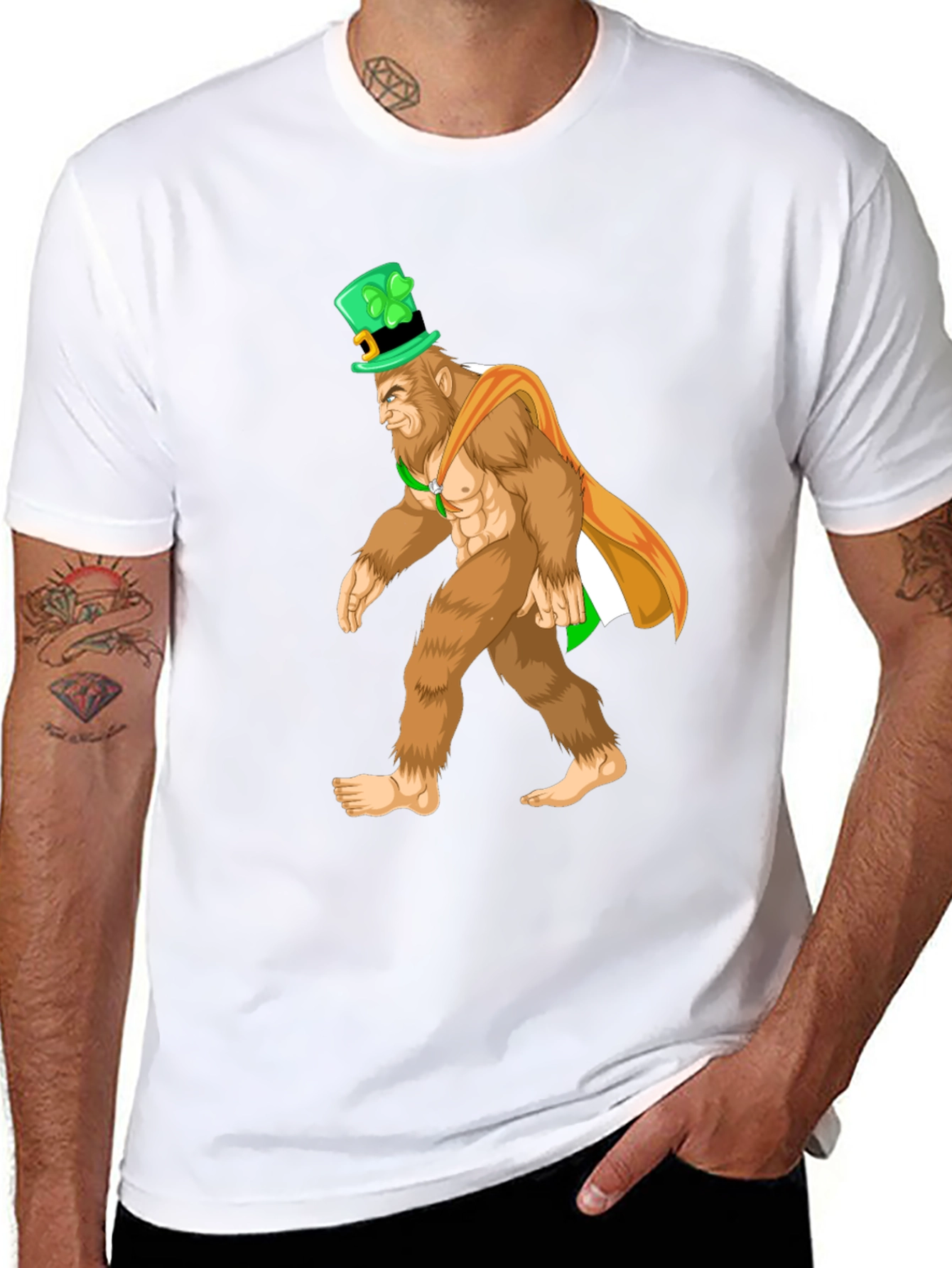 St Patricks Day Bigfoot T-Shirt