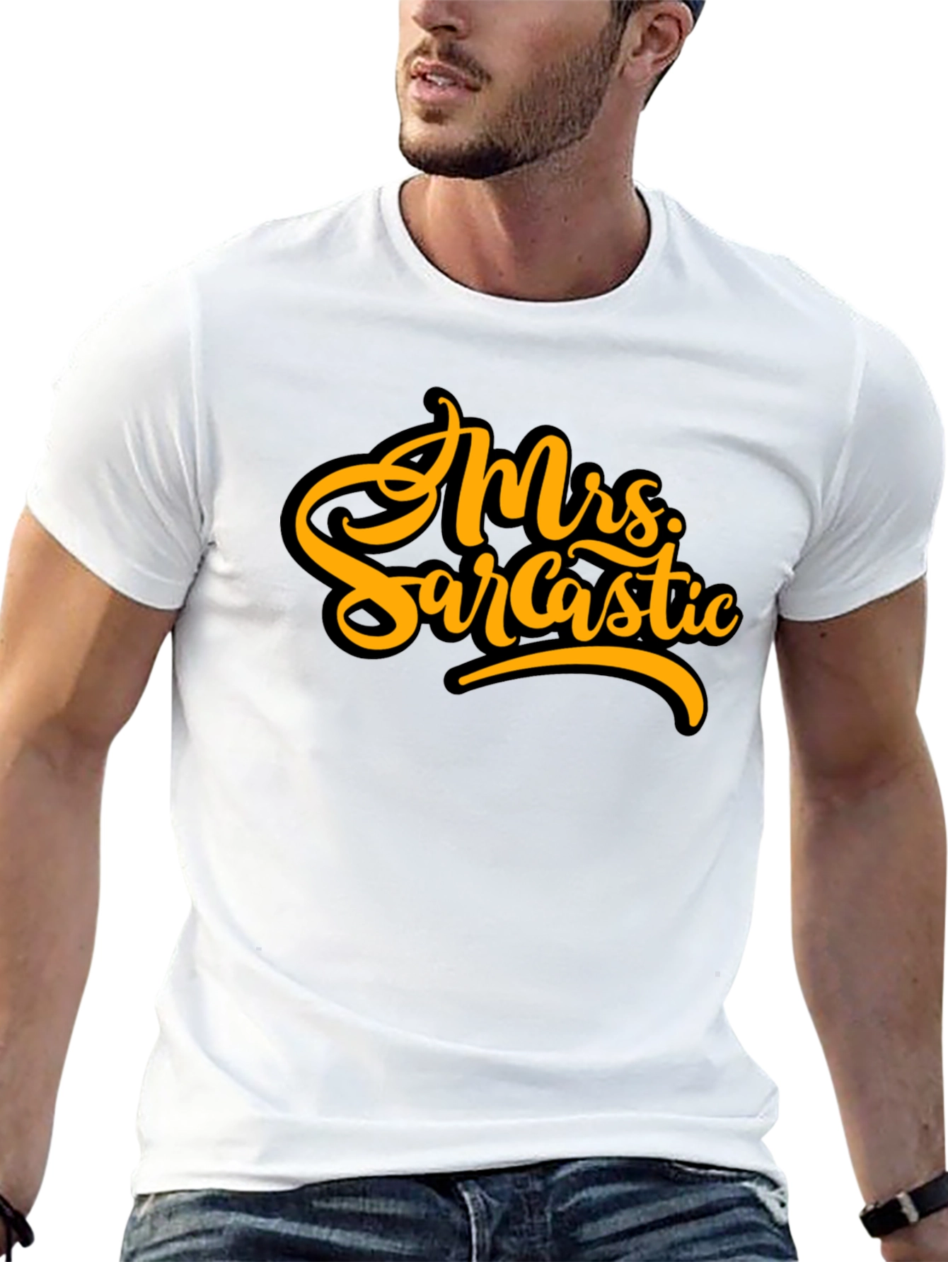 Mrs. Sarcastic Black T-Shirt - Bold Humor Tee