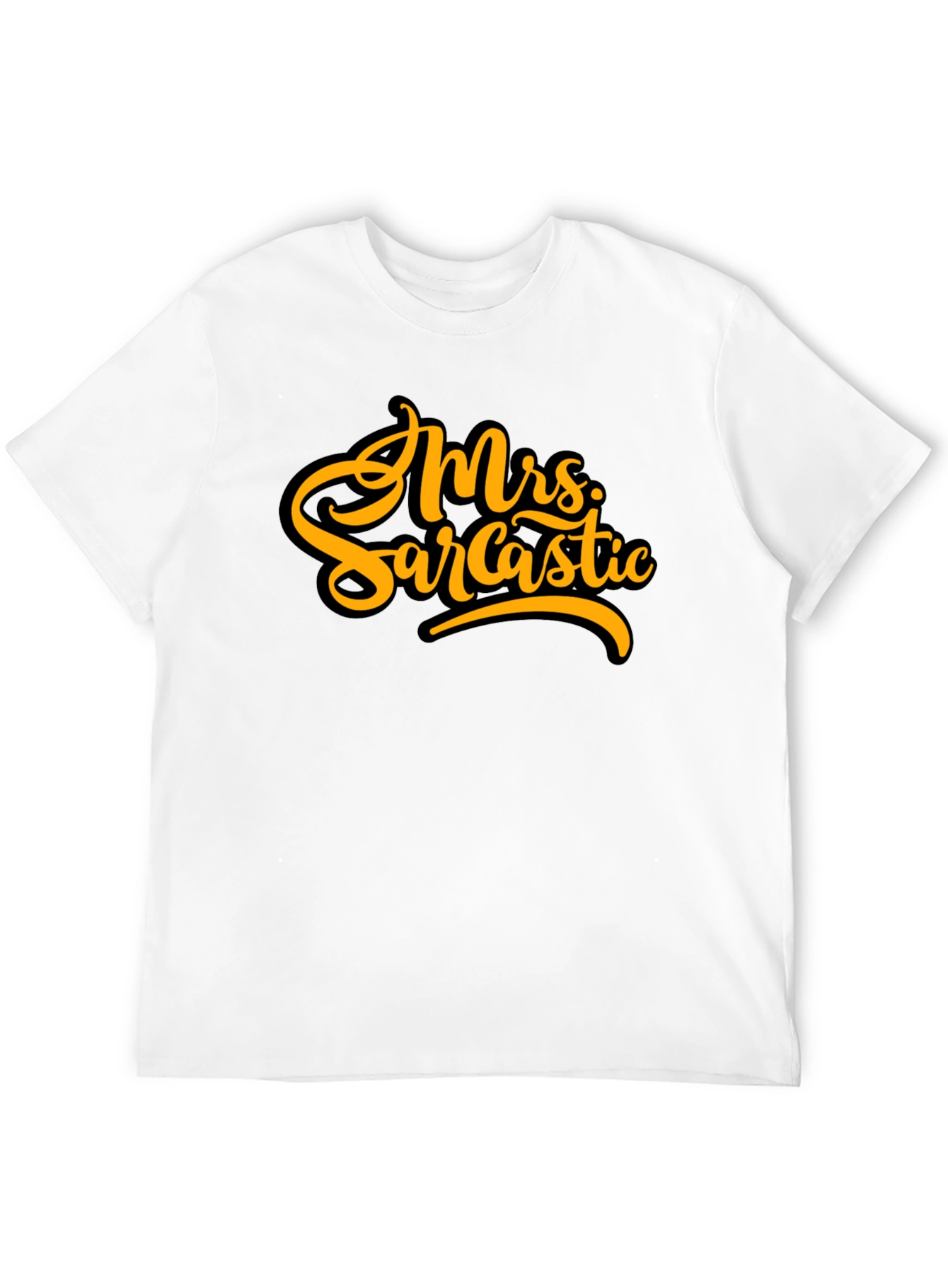 Mrs. Sarcastic Black T-Shirt - Bold Humor Tee