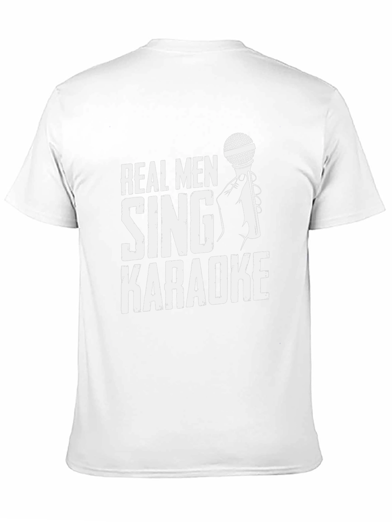 Real Men Sing Karaoke Graphic Tee - Black