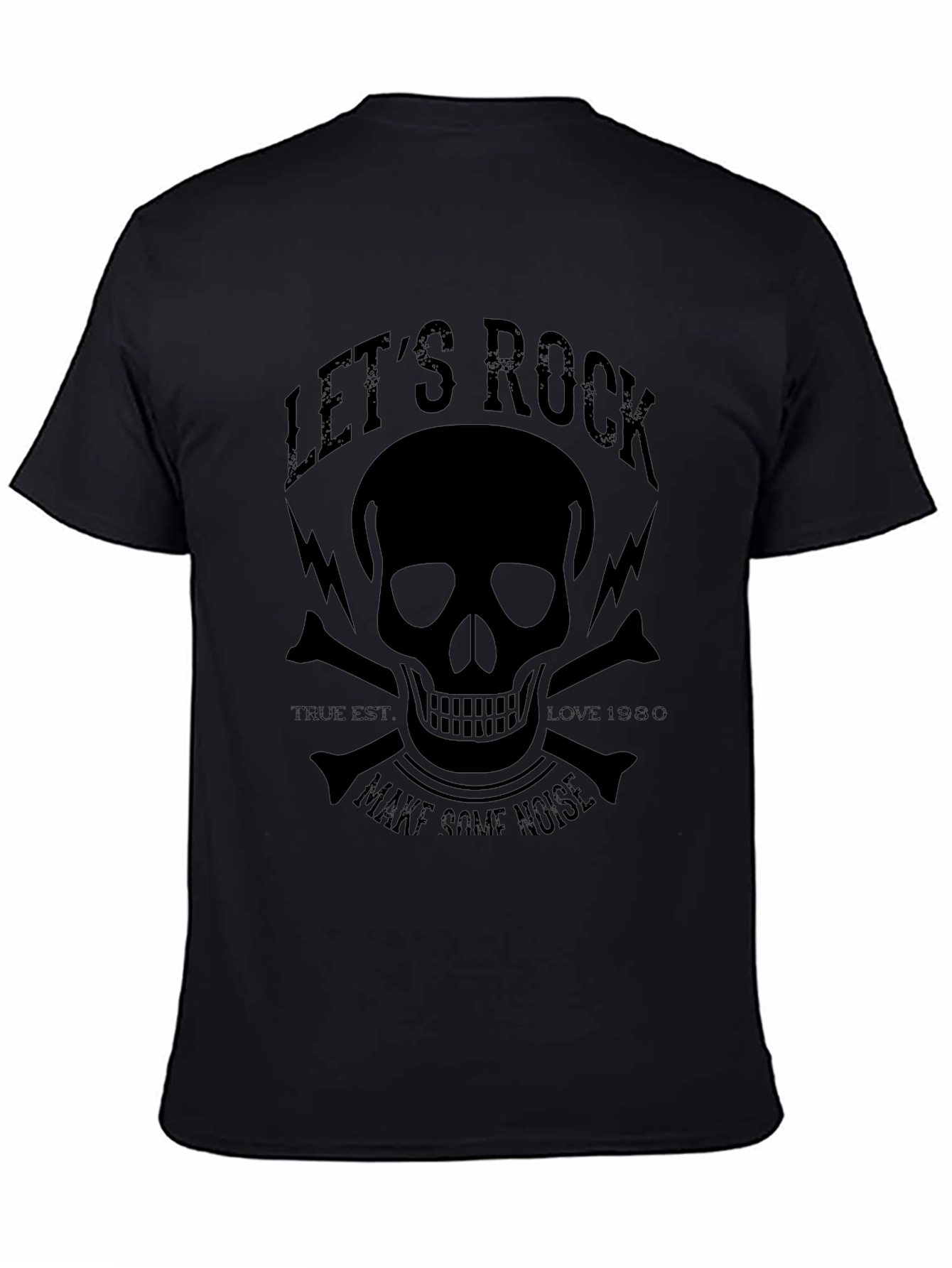 Lets Rock Skull Graphic T-Shirt