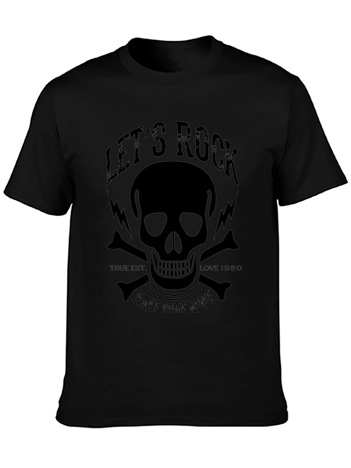 Lets Rock Skull Graphic T-Shirt