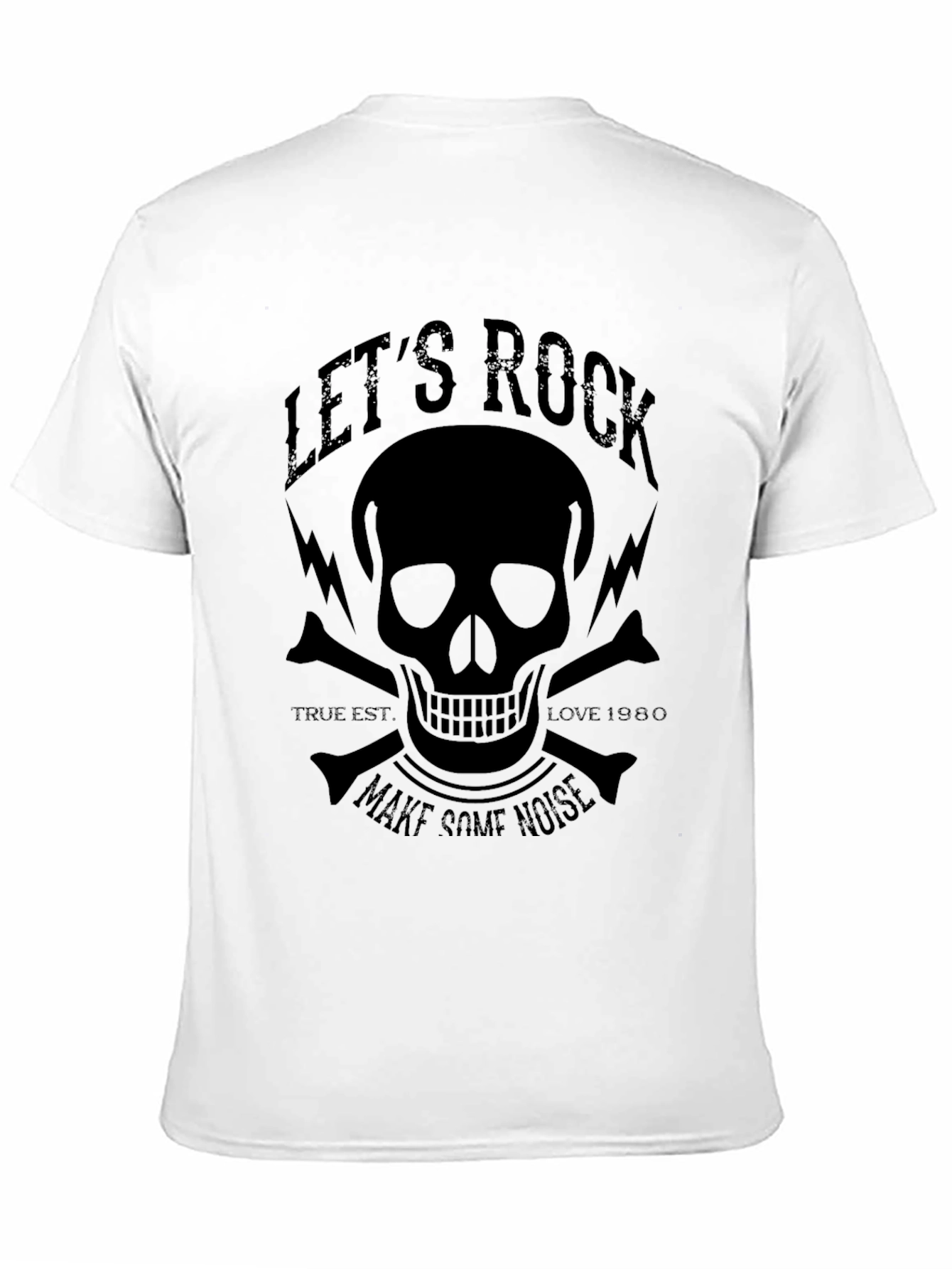 Lets Rock Skull Graphic T-Shirt
