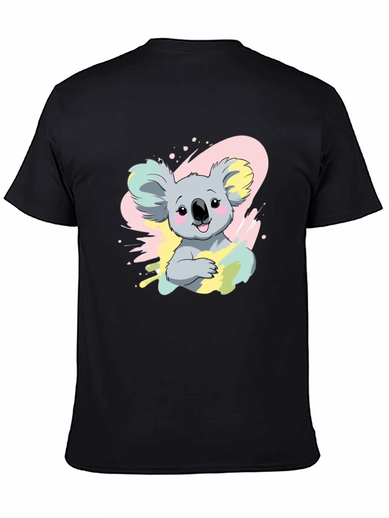 Koala Bear Graphic Tee - Mens Black T-Shirt