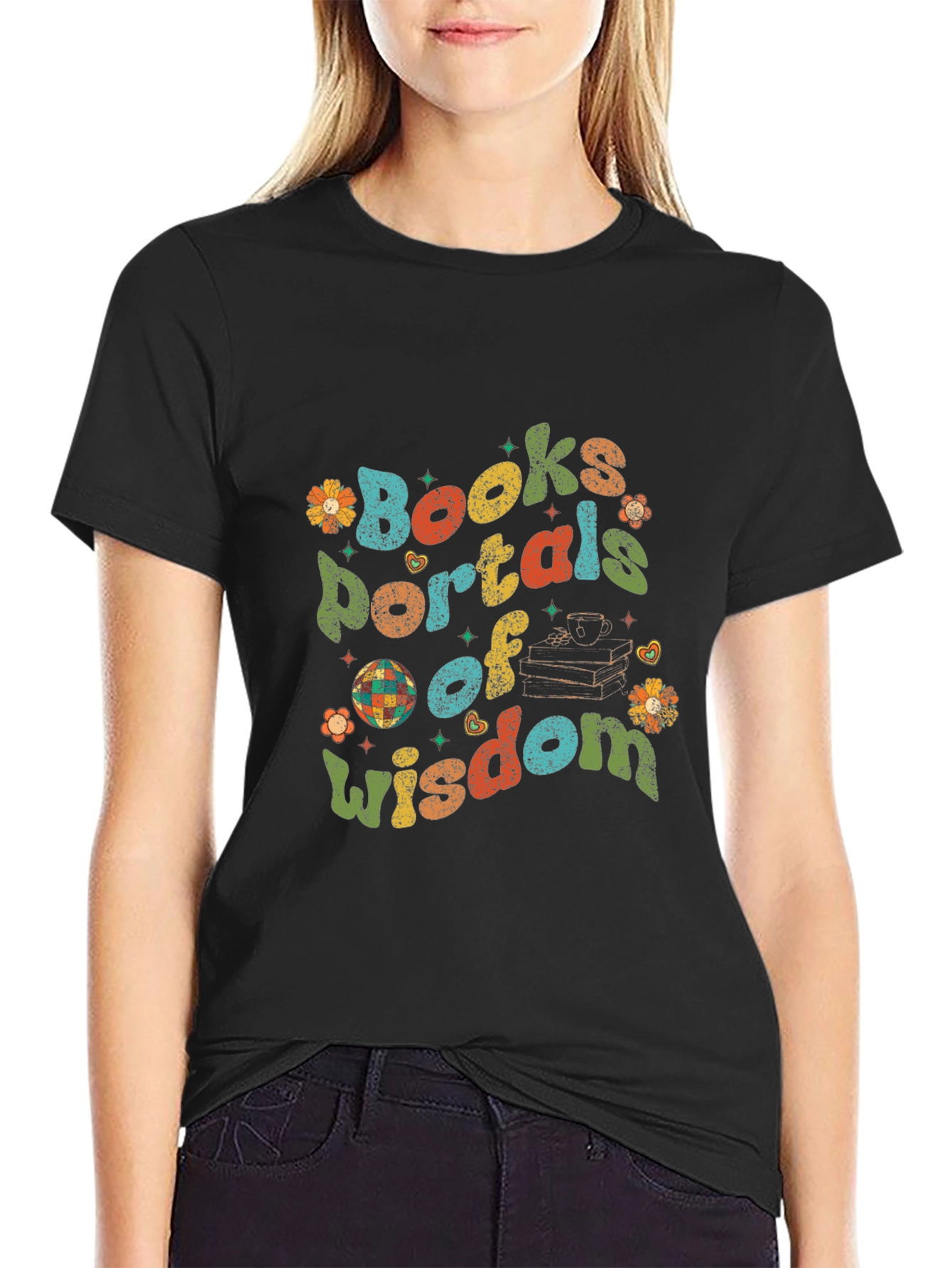 Books Portals of Wisdom Graphic Tee