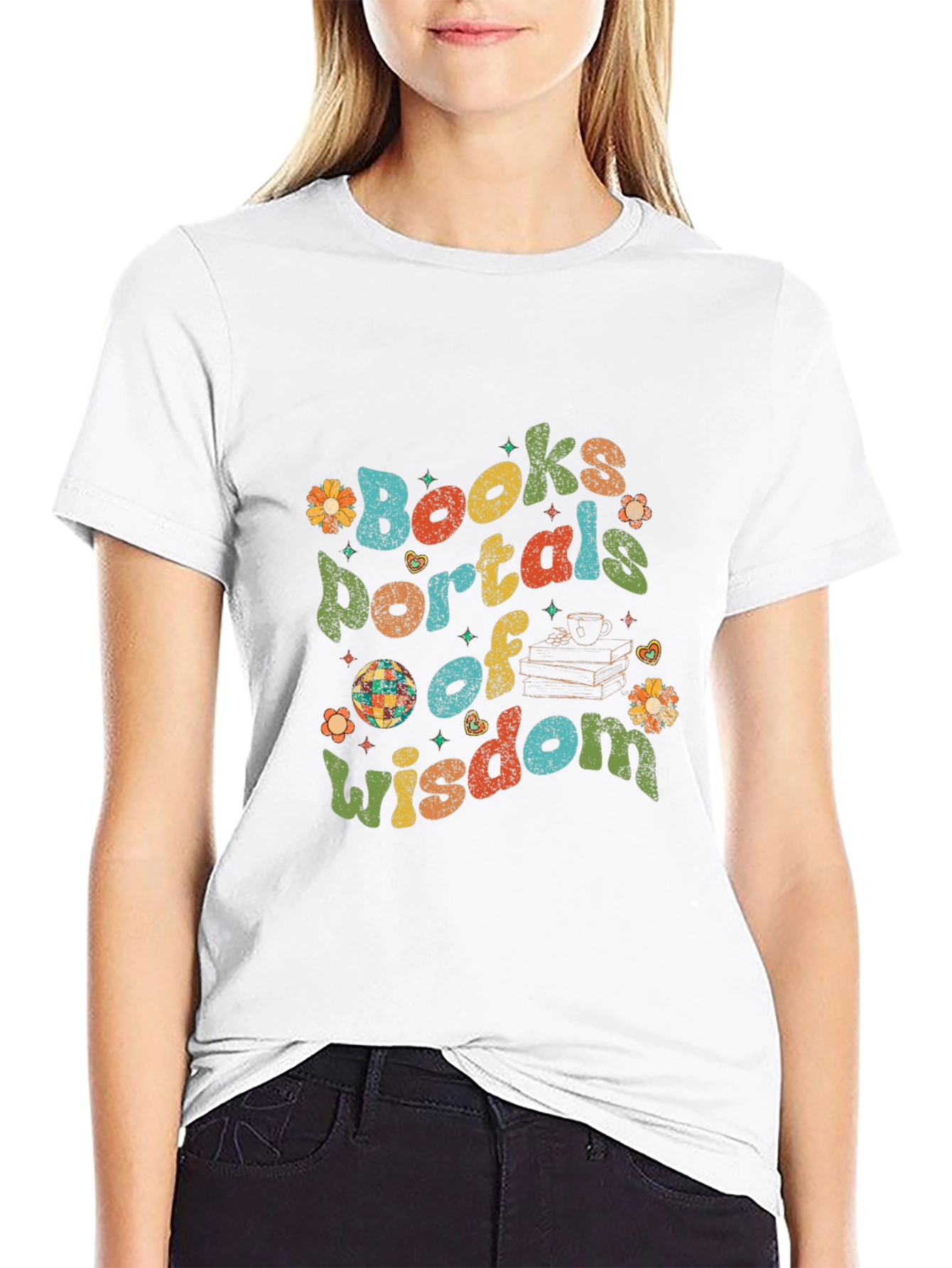 Books Portals of Wisdom Graphic Tee