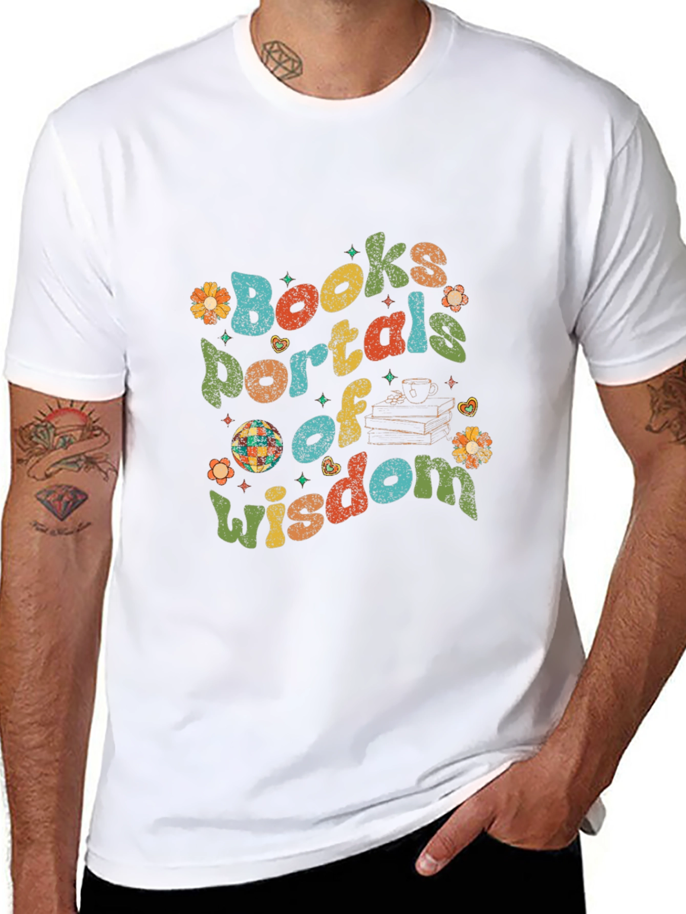 Books Portals of Wisdom Graphic Tee