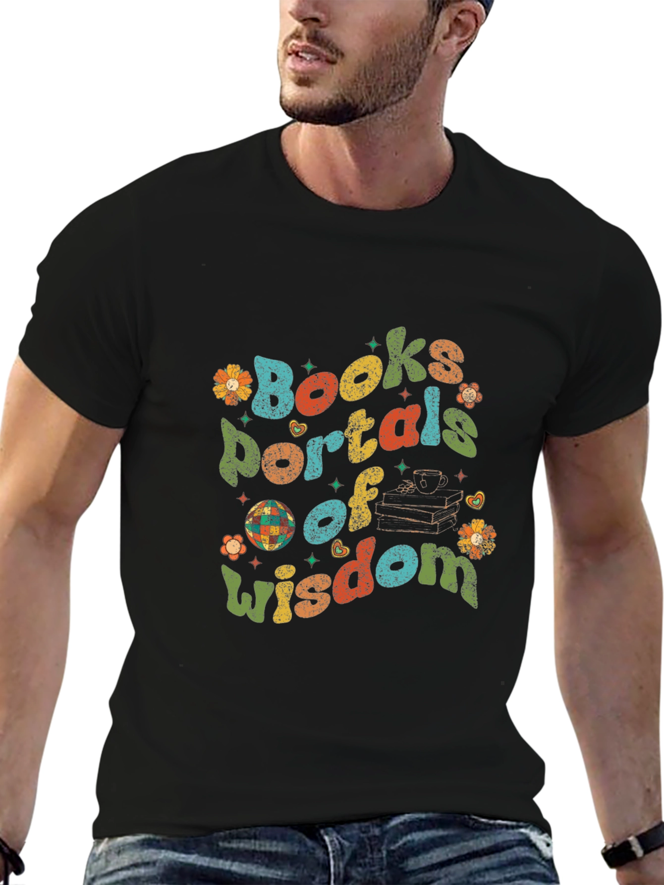 Books Portals of Wisdom Graphic Tee