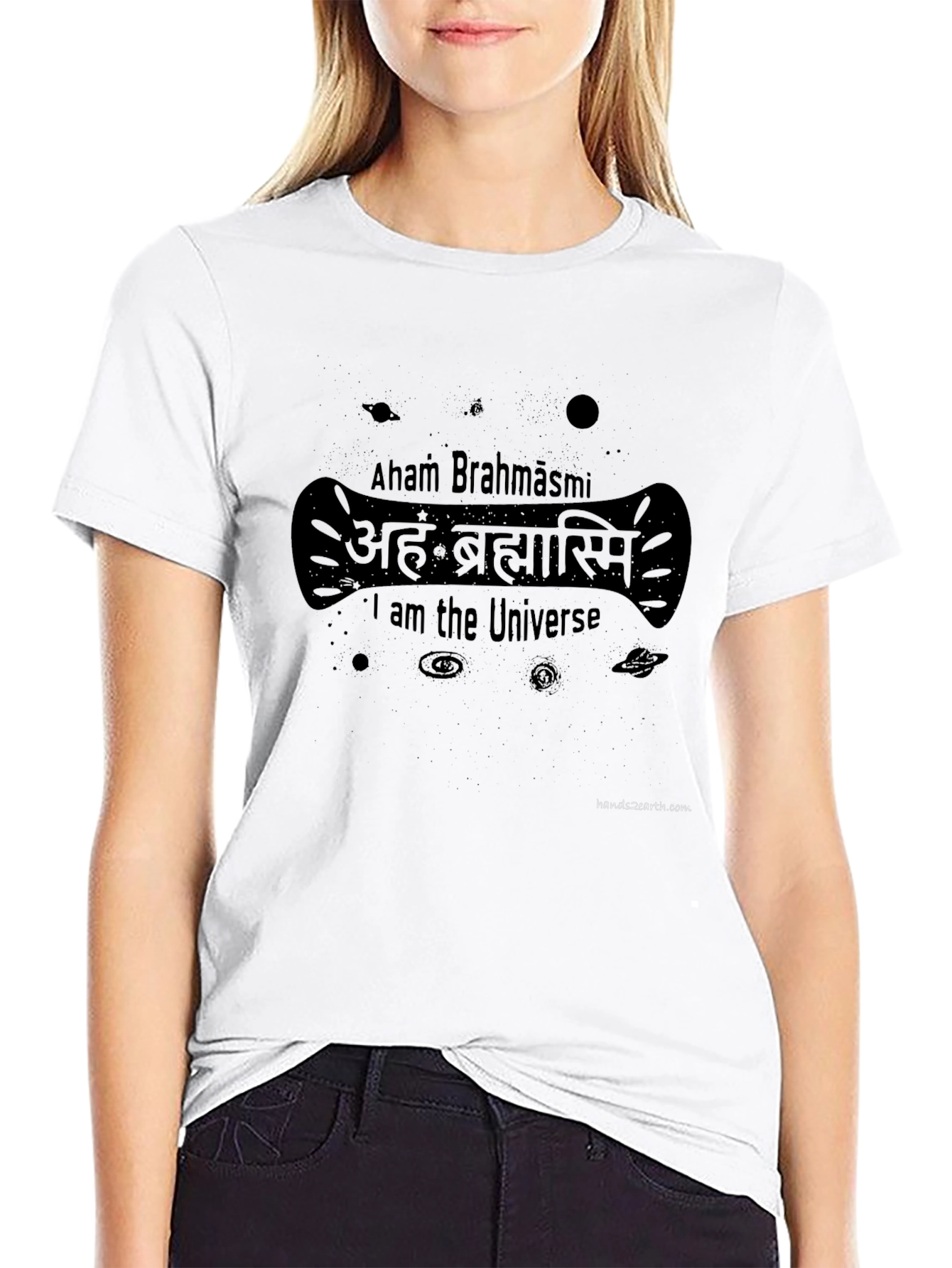 Aham Brahmāsmi Universe T-Shirt - Black Graphic Tee
