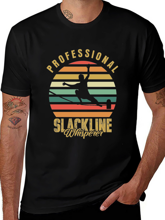 Professional Slackline Whisperer Graphic T-Shirt