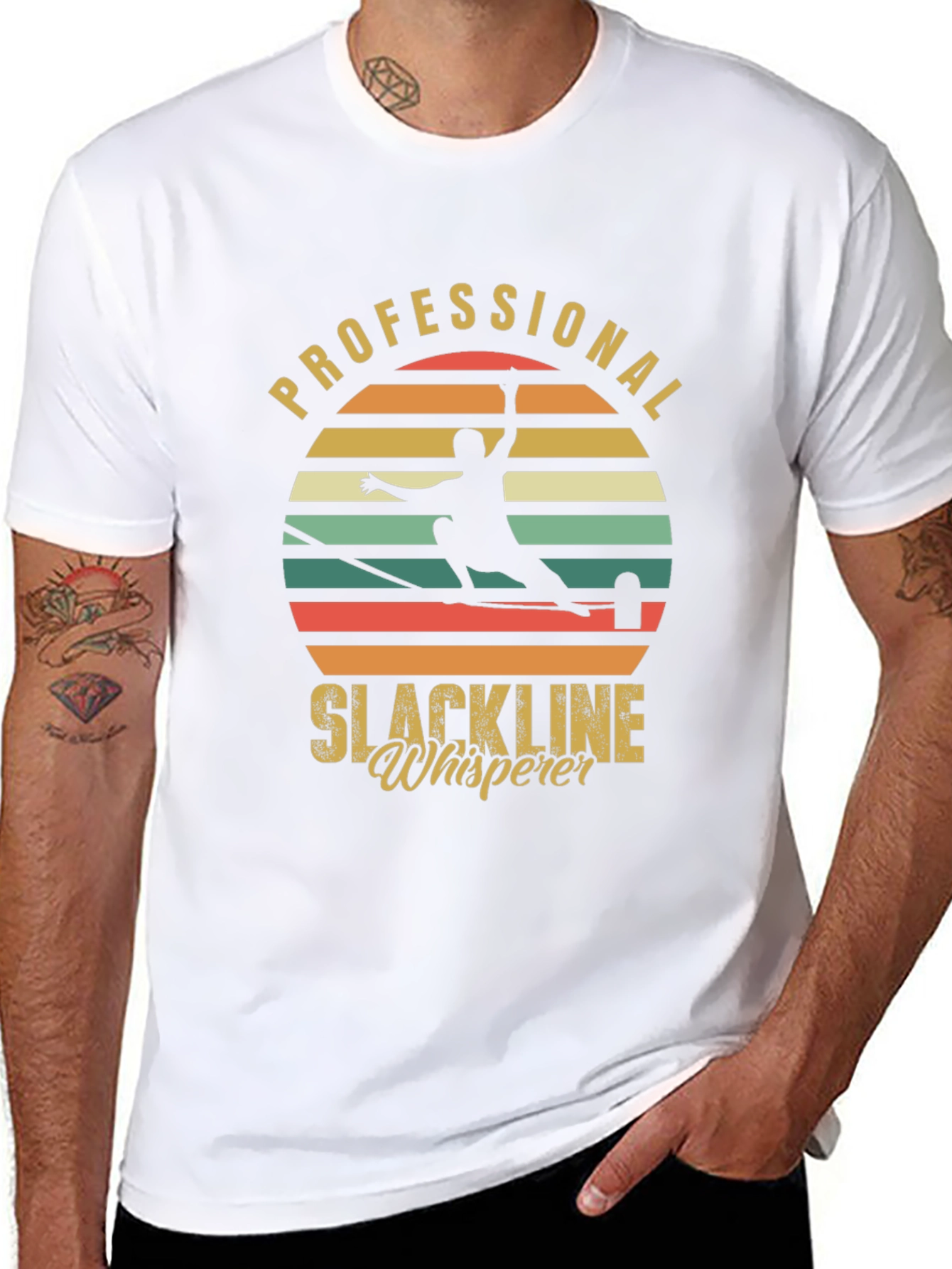 Professional Slackline Whisperer Graphic T-Shirt