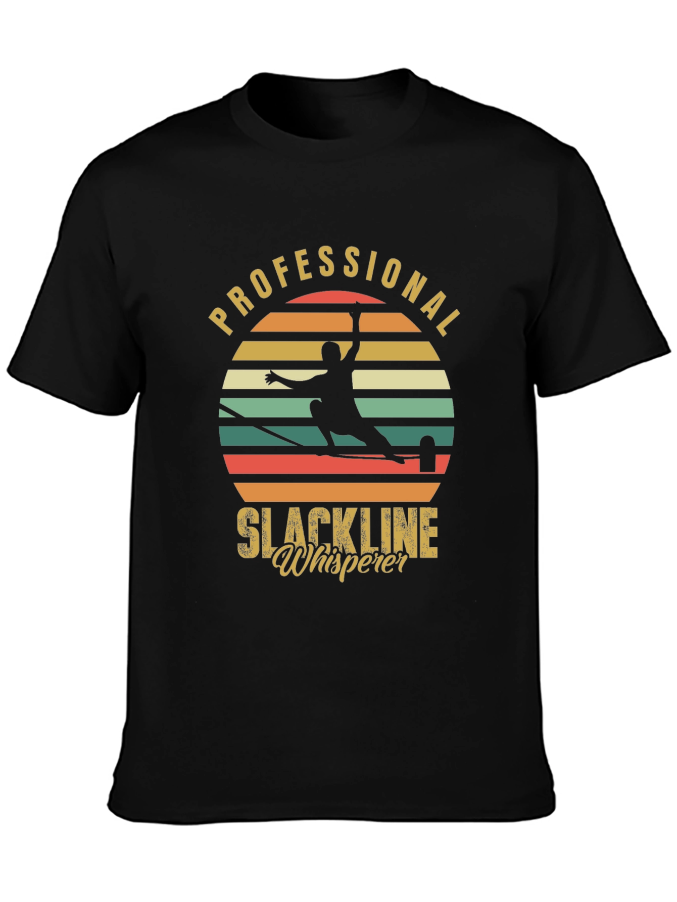 Professional Slackline Whisperer Graphic T-Shirt