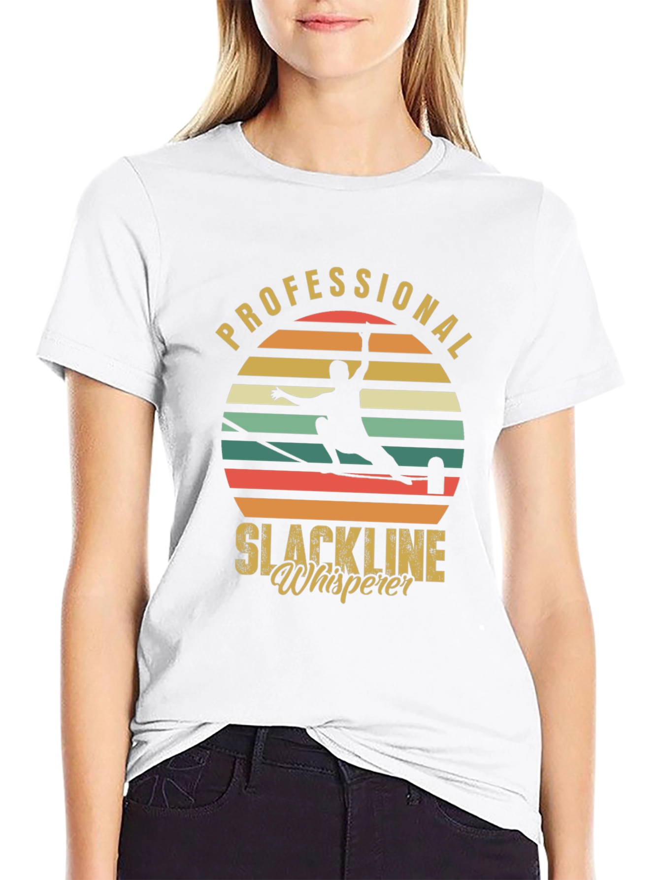 Professional Slackline Whisperer Graphic T-Shirt