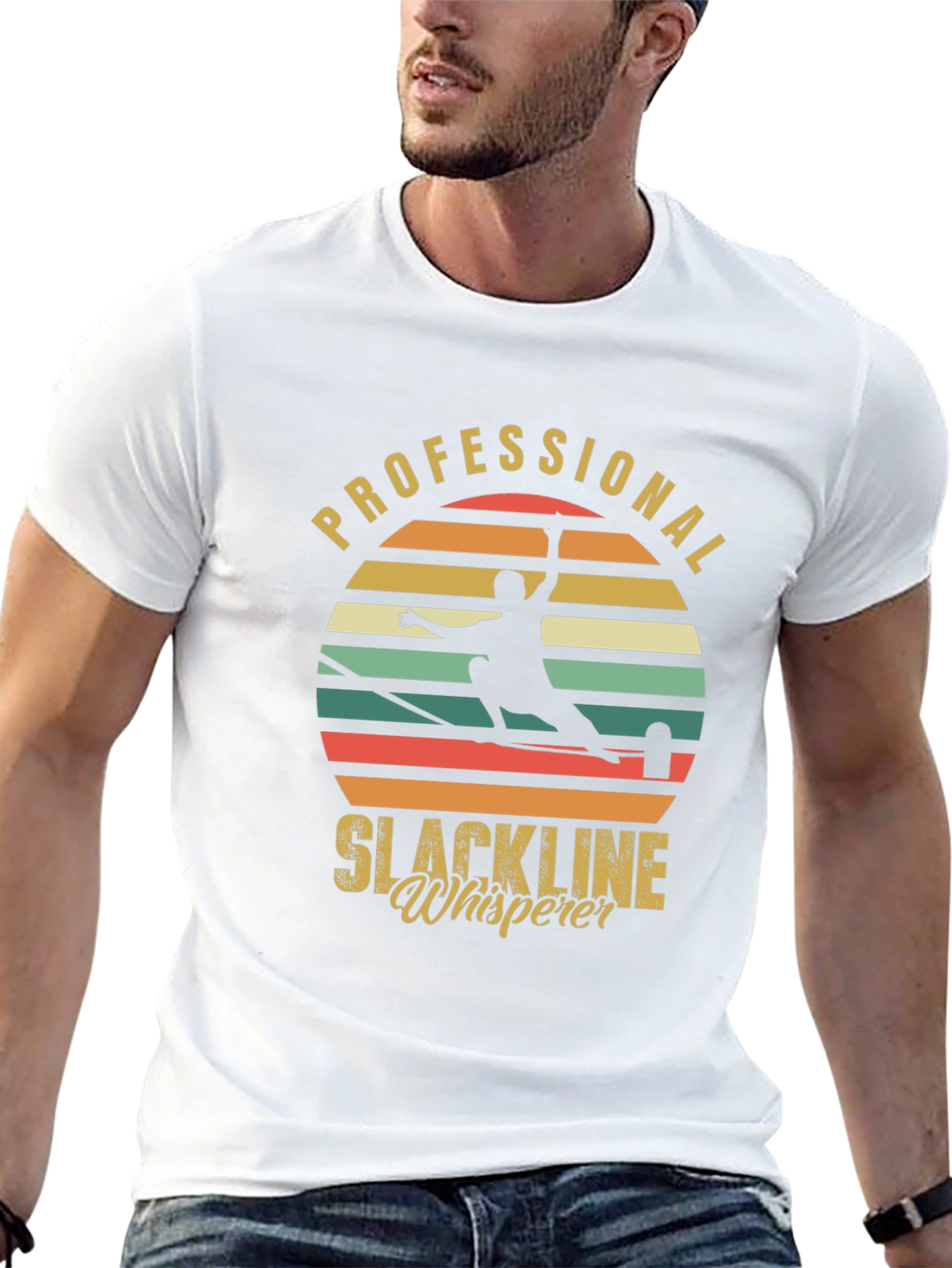 Professional Slackline Whisperer Graphic T-Shirt