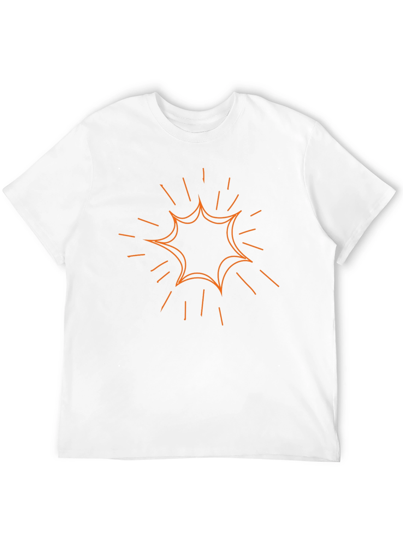 Starburst Graphic Tee - Mens Casual Black T-Shirt