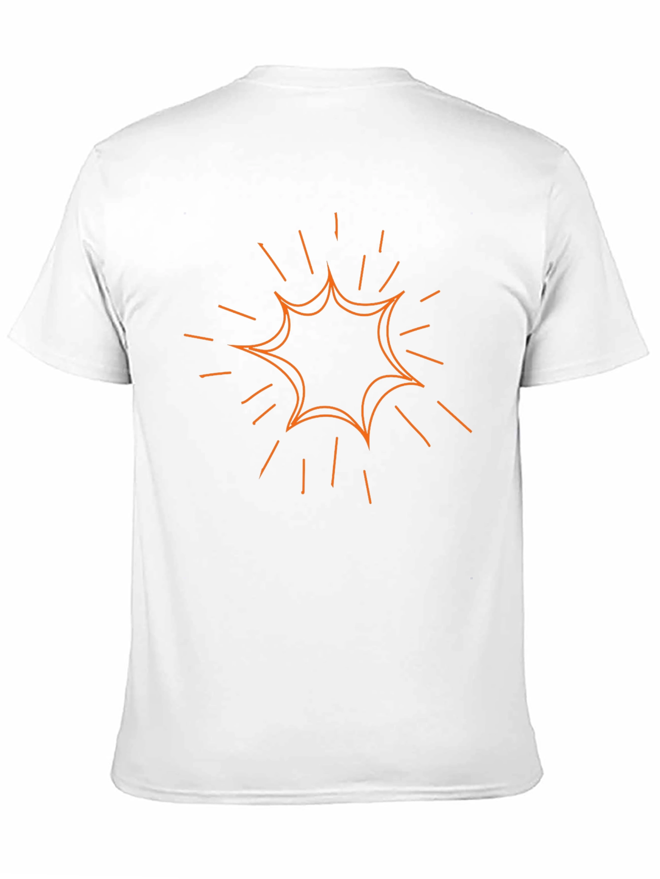 Starburst Graphic Tee - Mens Casual Black T-Shirt