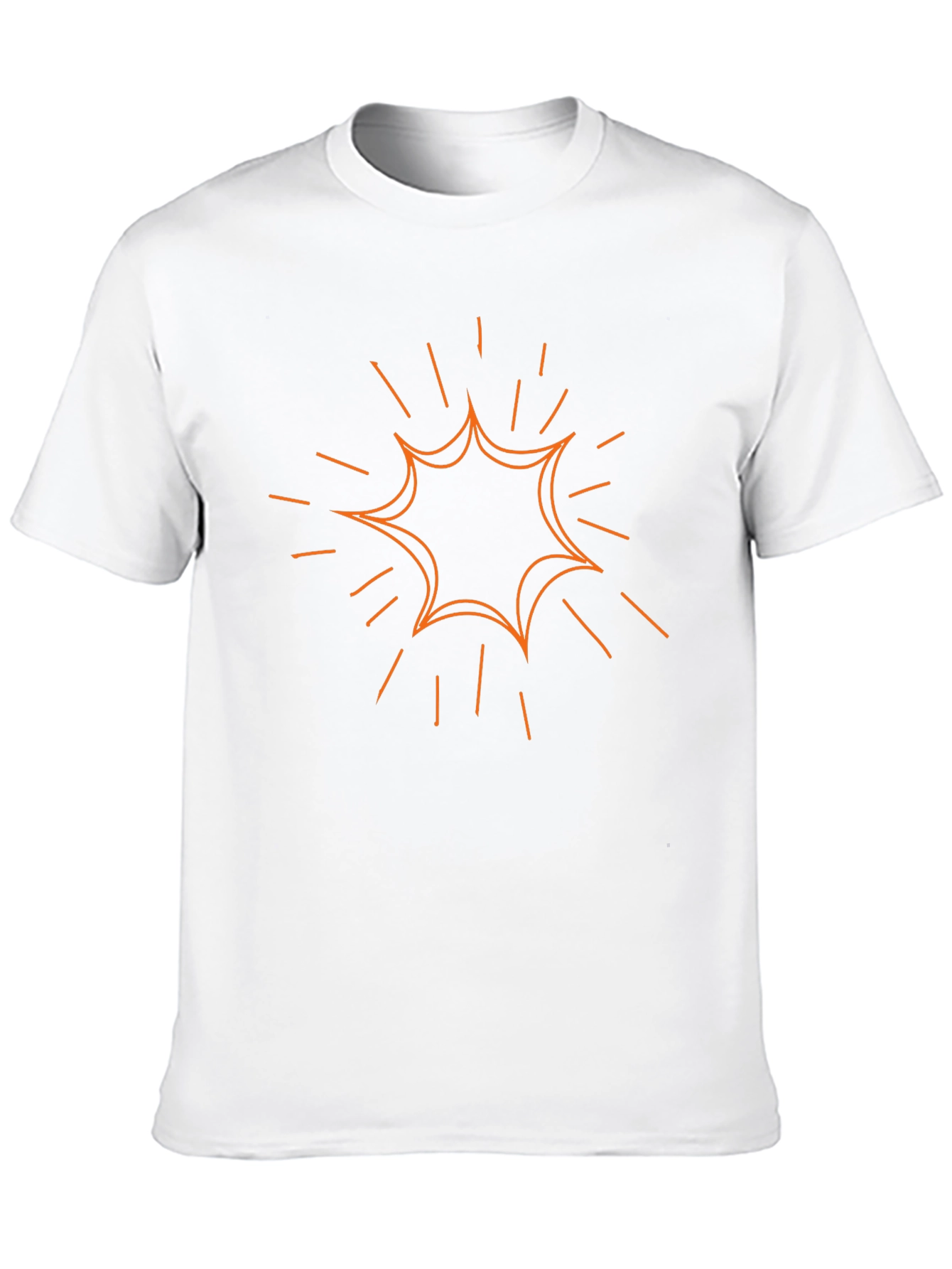 Starburst Graphic Tee - Mens Casual Black T-Shirt