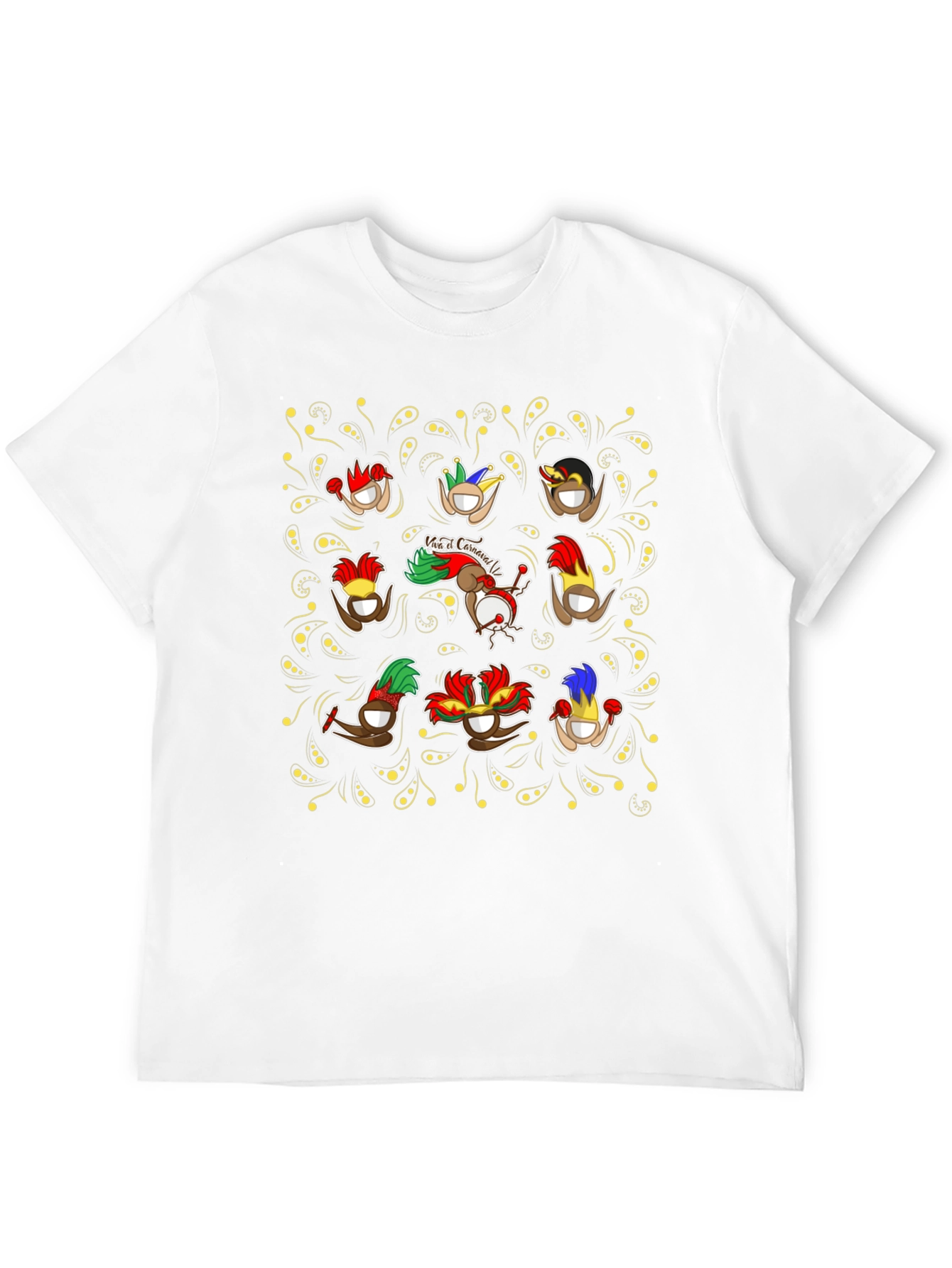 Carnival Coconut Head Black T-Shirt