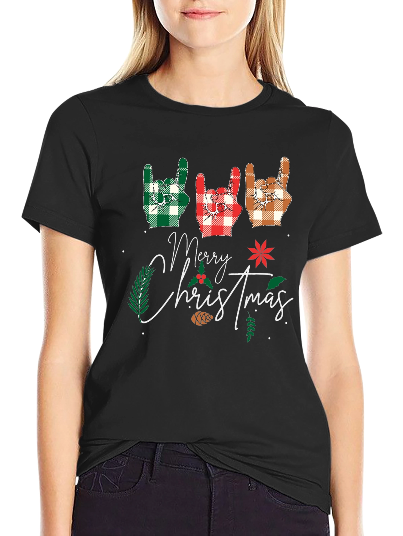 Festive Rock On Christmas T-Shirt