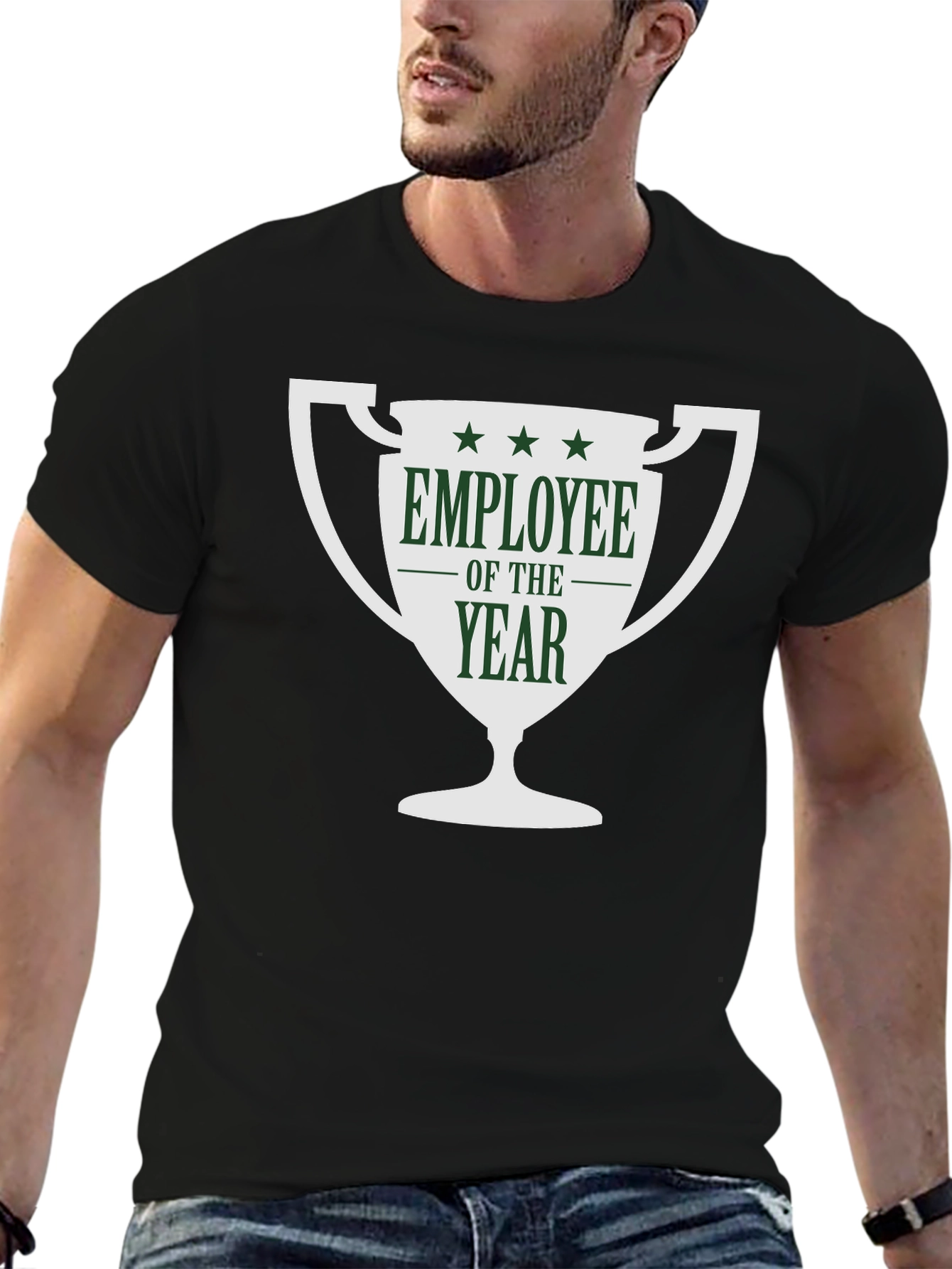 Employee of the Year T-Shirt - Black Cotton Tee
