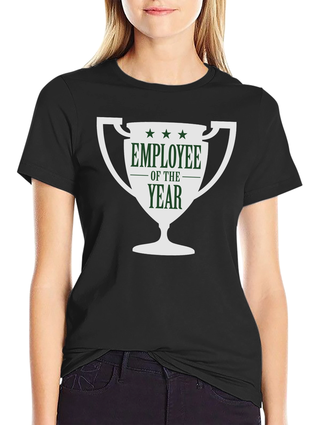 Employee of the Year T-Shirt - Black Cotton Tee