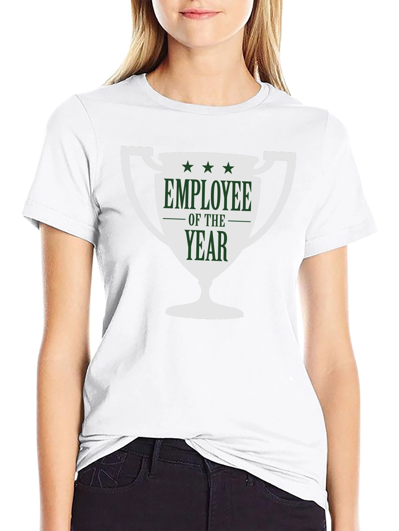 Employee of the Year T-Shirt - Black Cotton Tee