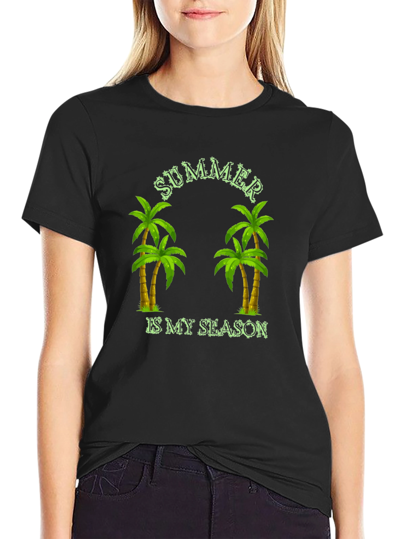 Summer Is My Season Palm Tree Graphic Tee