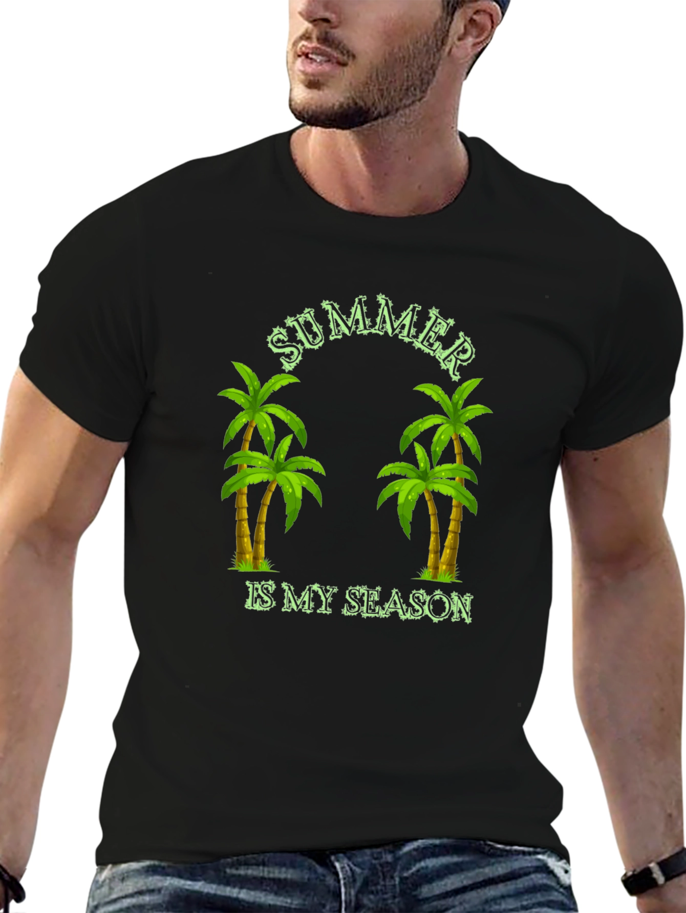 Summer Is My Season Palm Tree Graphic Tee