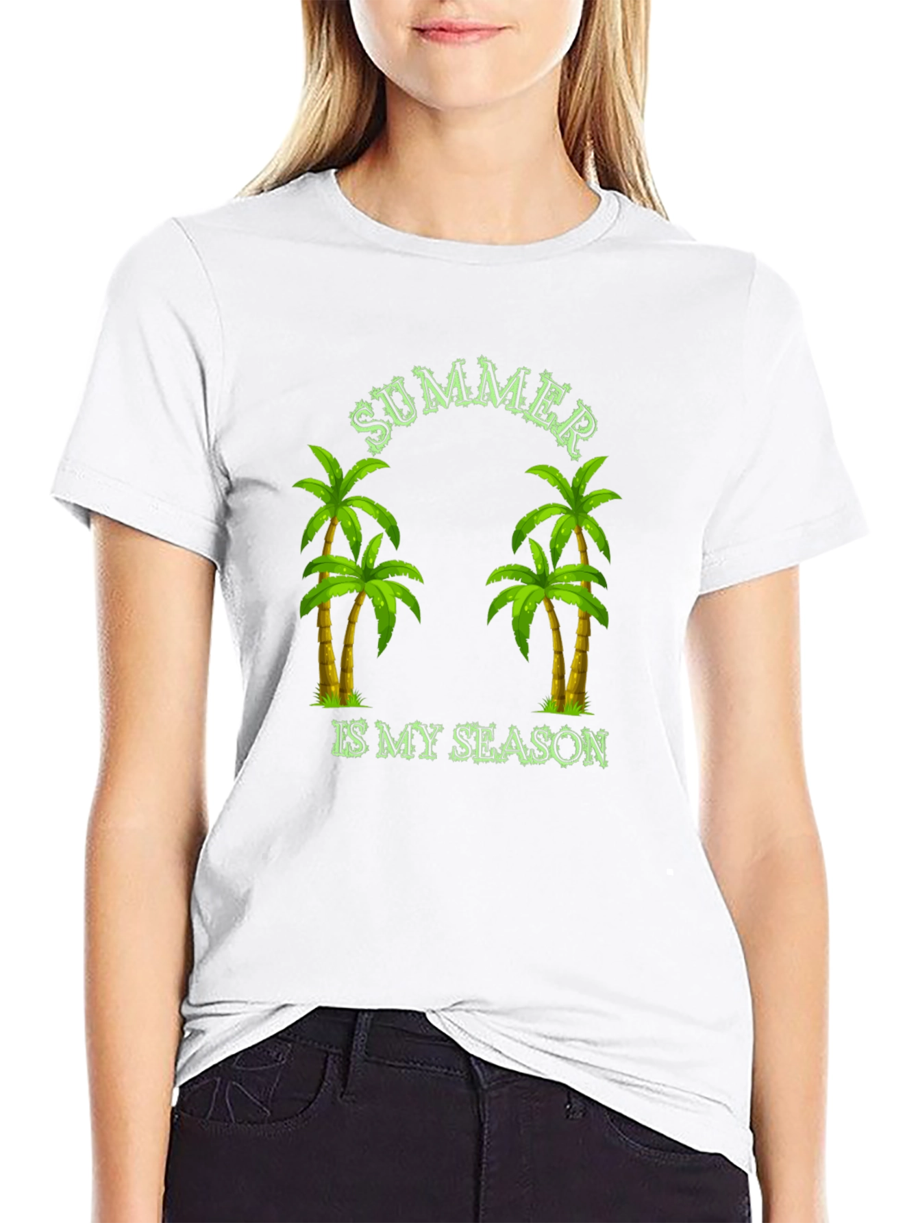 Summer Is My Season Palm Tree Graphic Tee