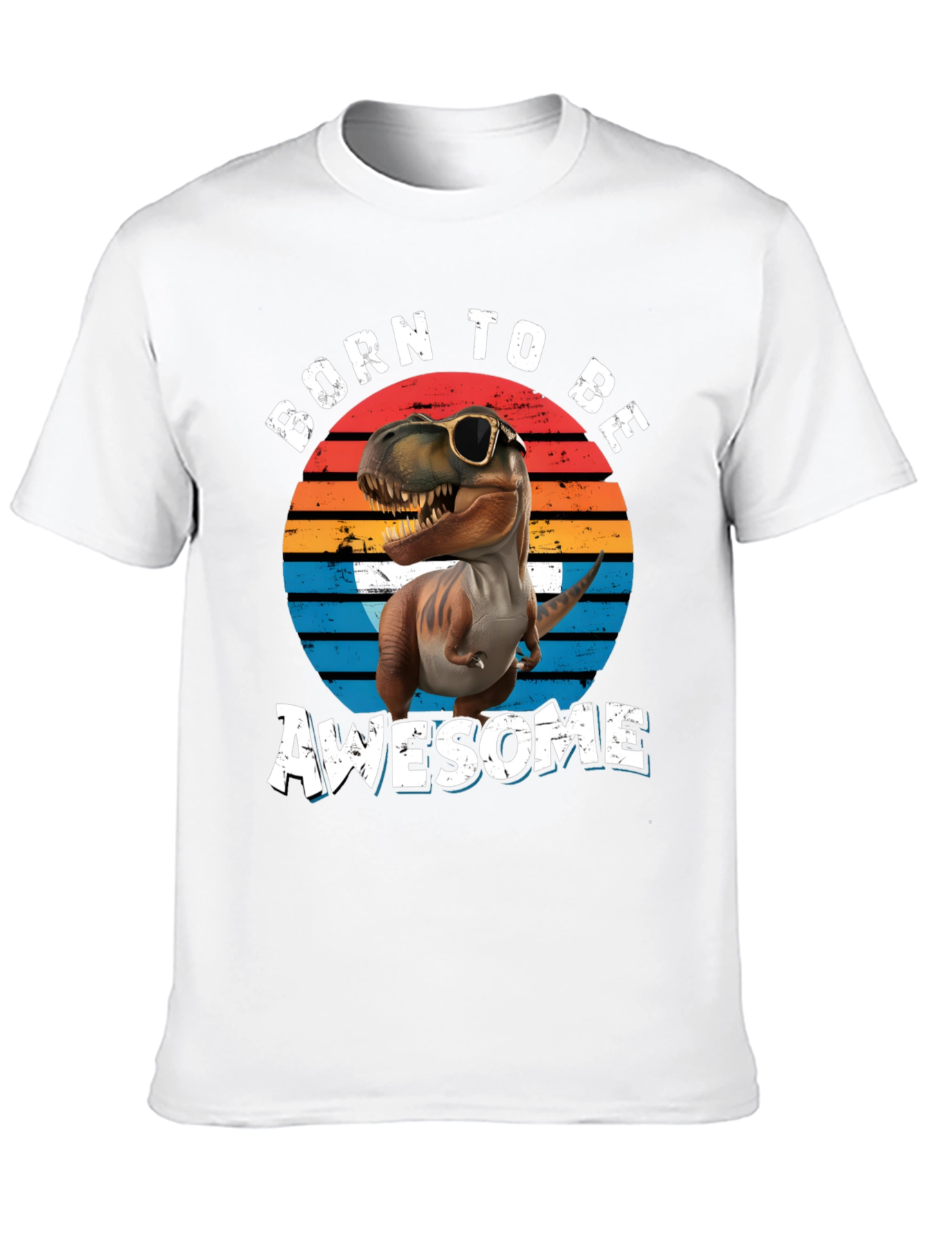 Born to Be Awesome T-Rex Graphic Tee