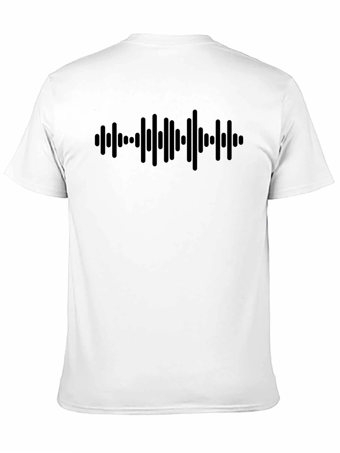 Modern Soundwave Graphic T-Shirt - Black