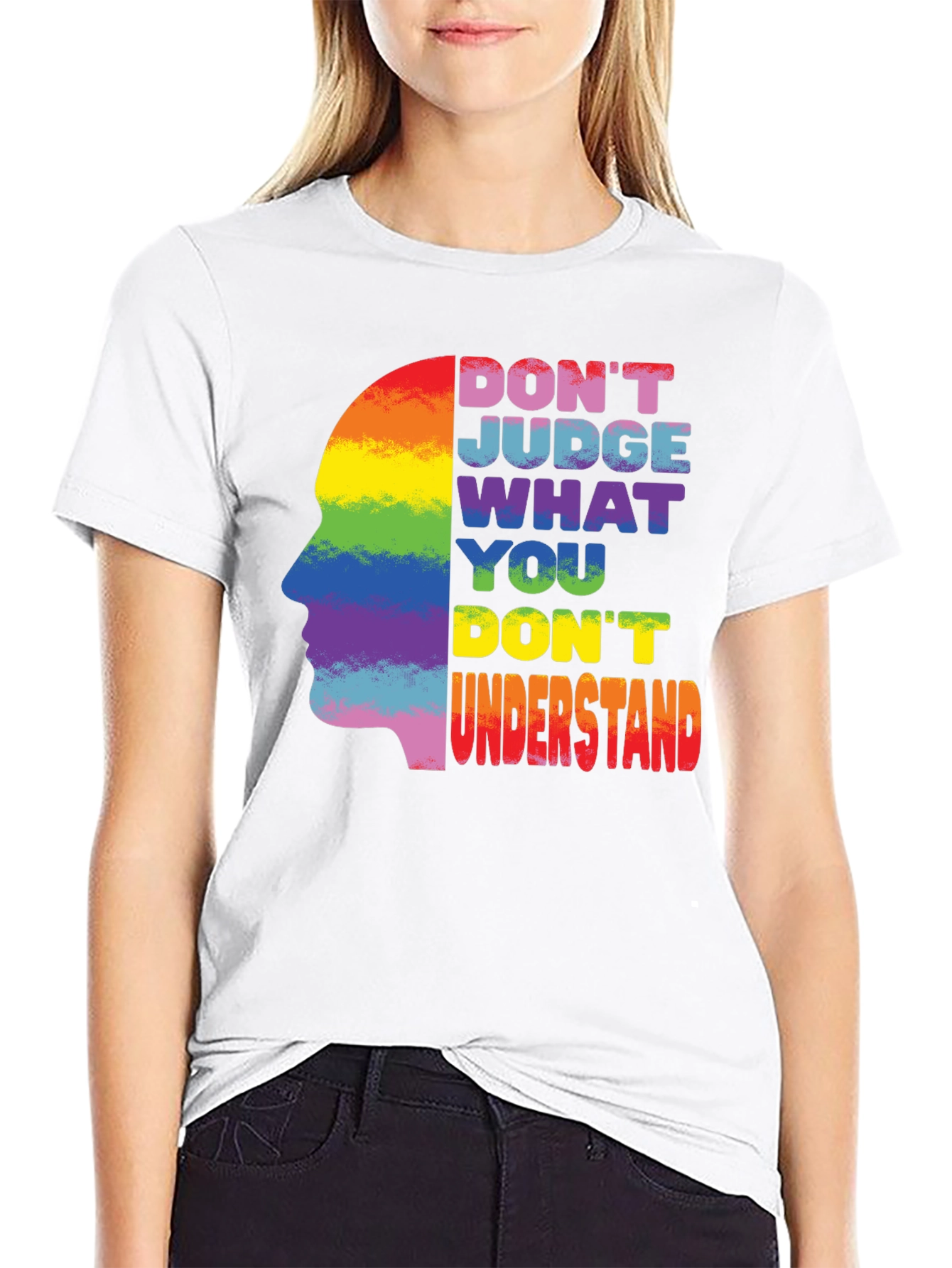 LGBTQ Pride Rainbow T-Shirt - Dont Judge