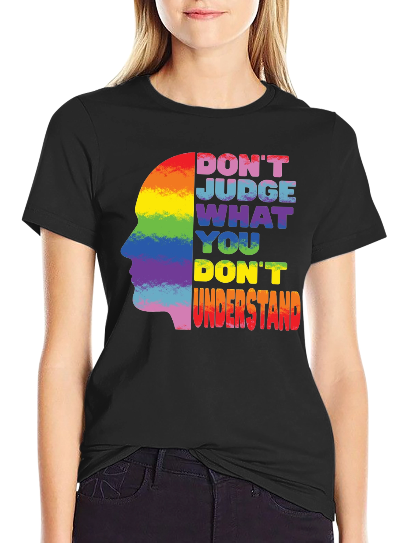 LGBTQ Pride Rainbow T-Shirt - Dont Judge