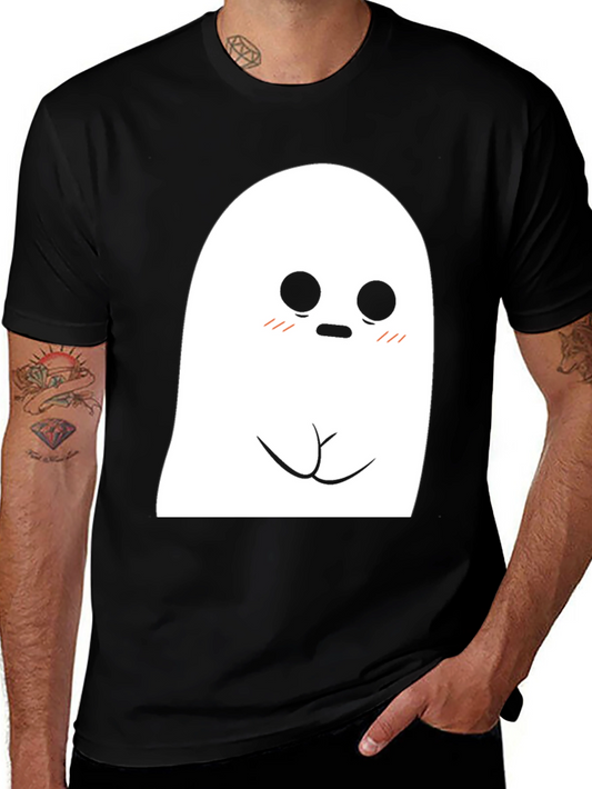 Cute Ghost Graphic Tee - Spooky Season