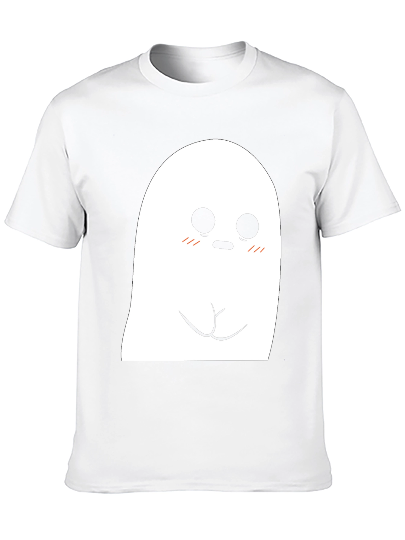 Cute Ghost Graphic Tee - Spooky Season