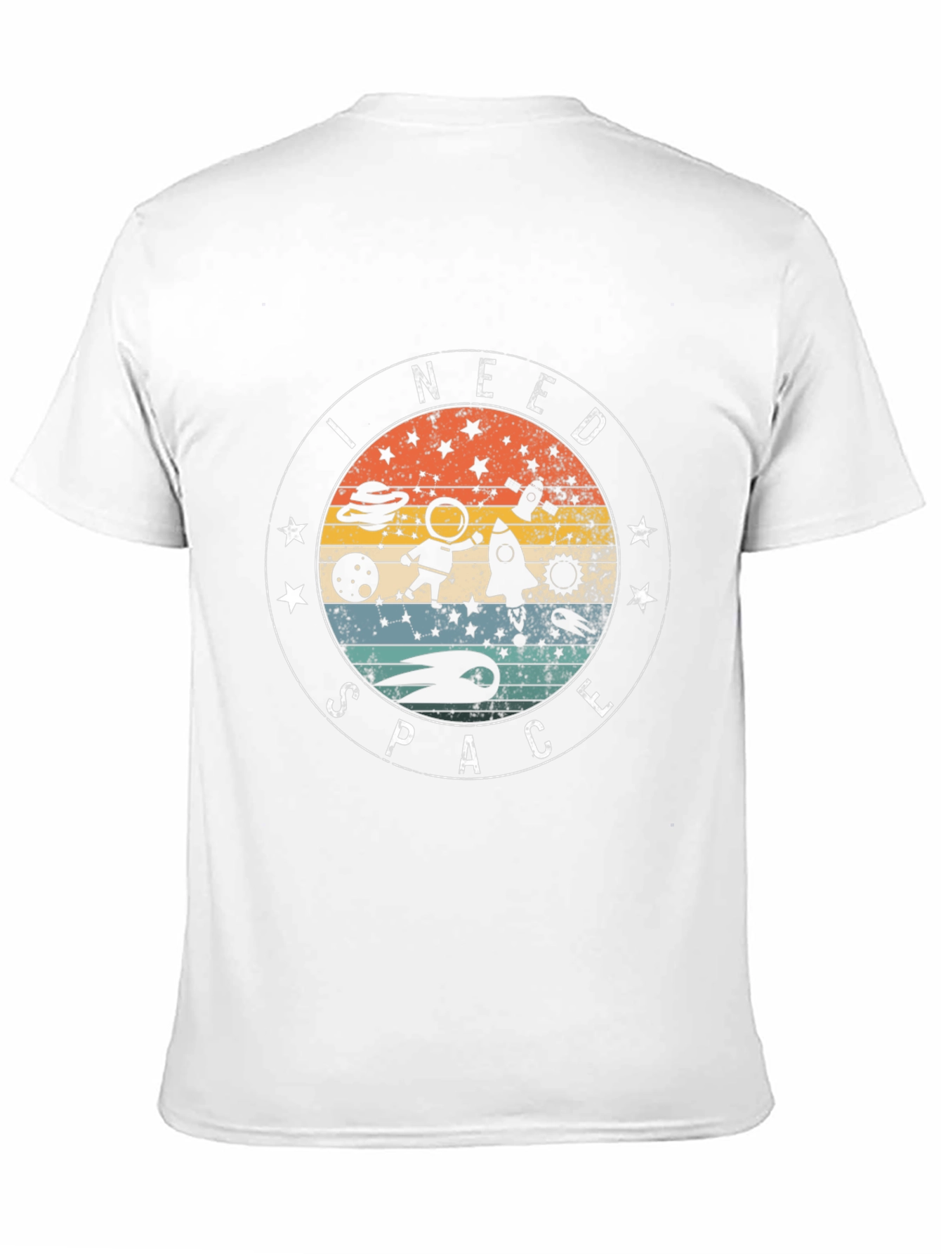 I Need Space Black Graphic Tee
