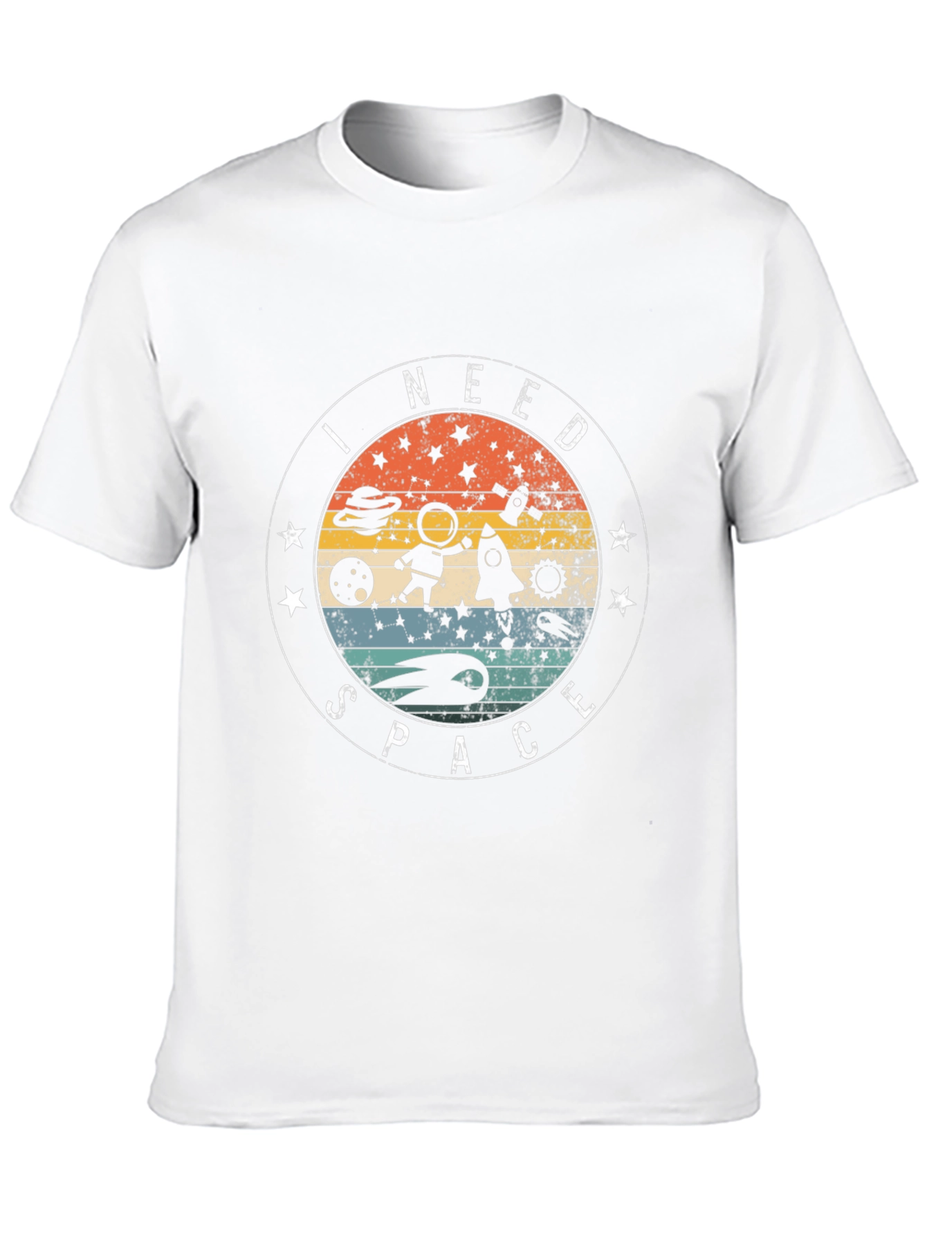 I Need Space Black Graphic Tee