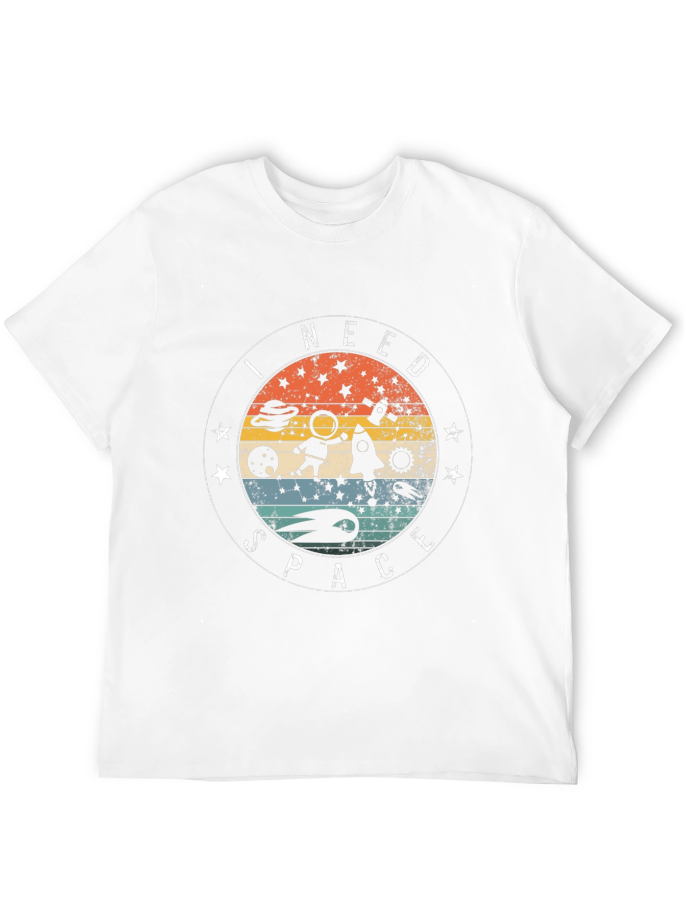 I Need Space Black Graphic Tee